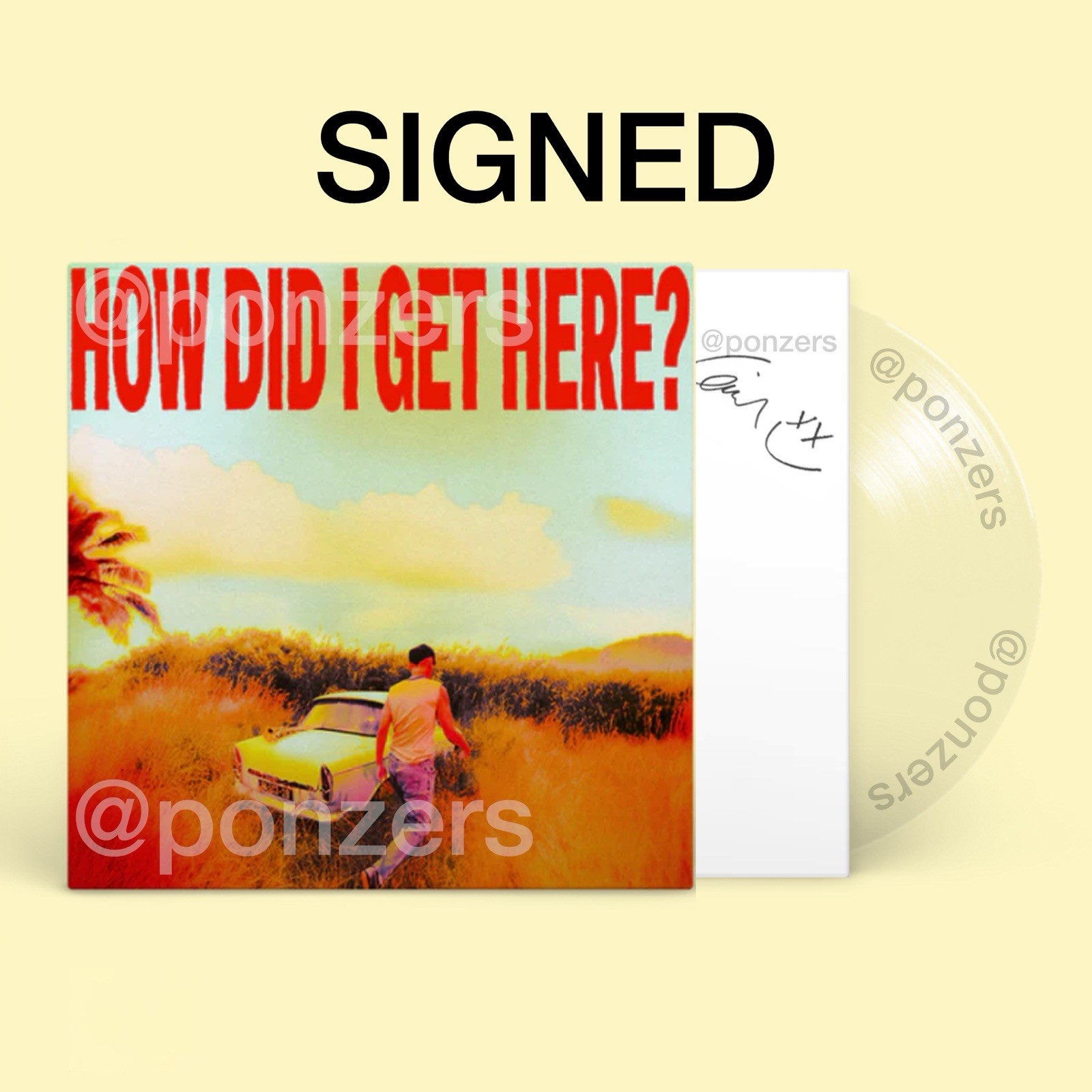 Louis Tomlinson HOW DID I GET HERE? Clear Vinyl + Signed Print 1D *PRESALE*