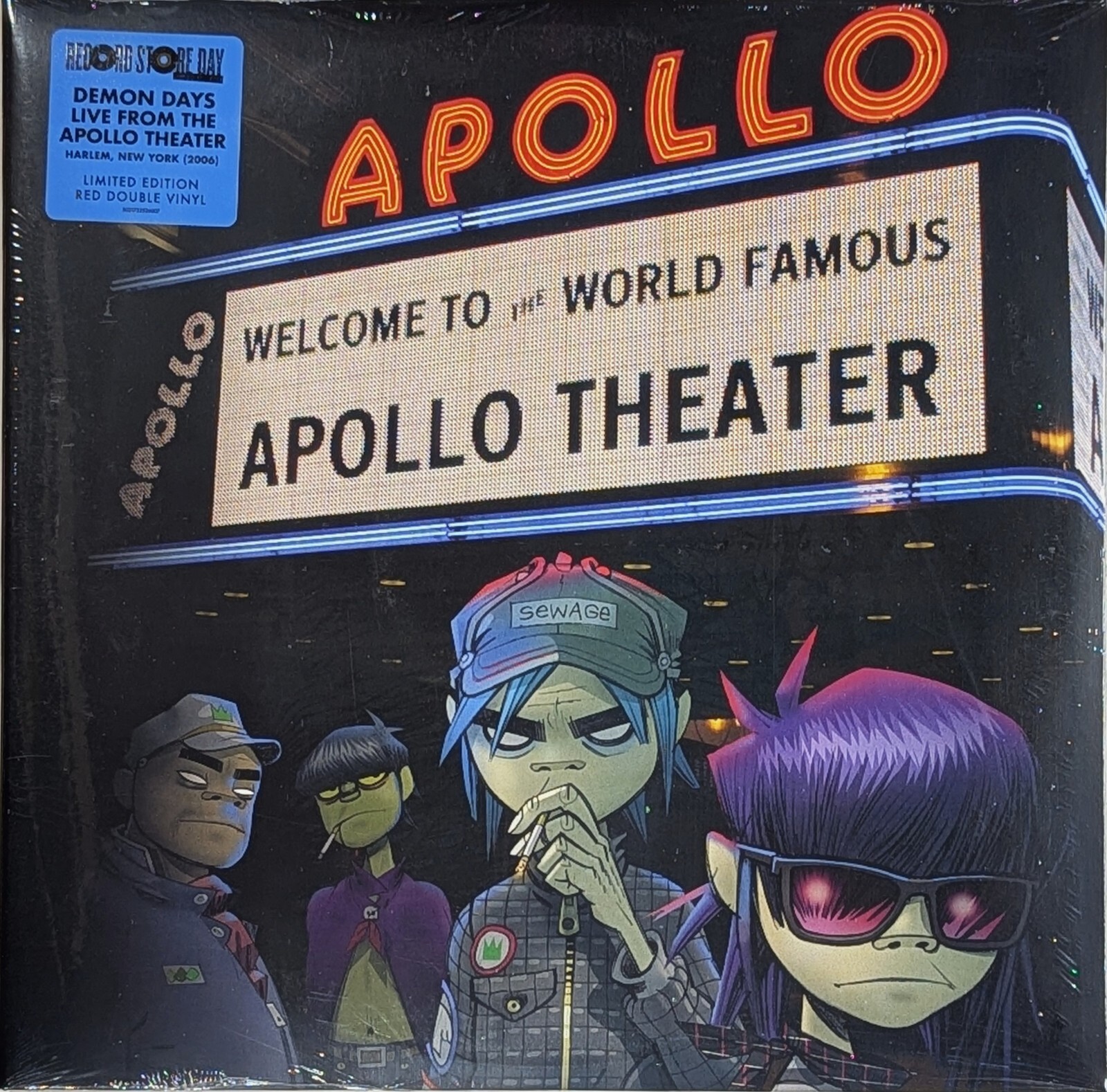 GORILLAZ Demon Days Live From The Apollo Theater SEALED 2LP Red Vinyl RSD A
