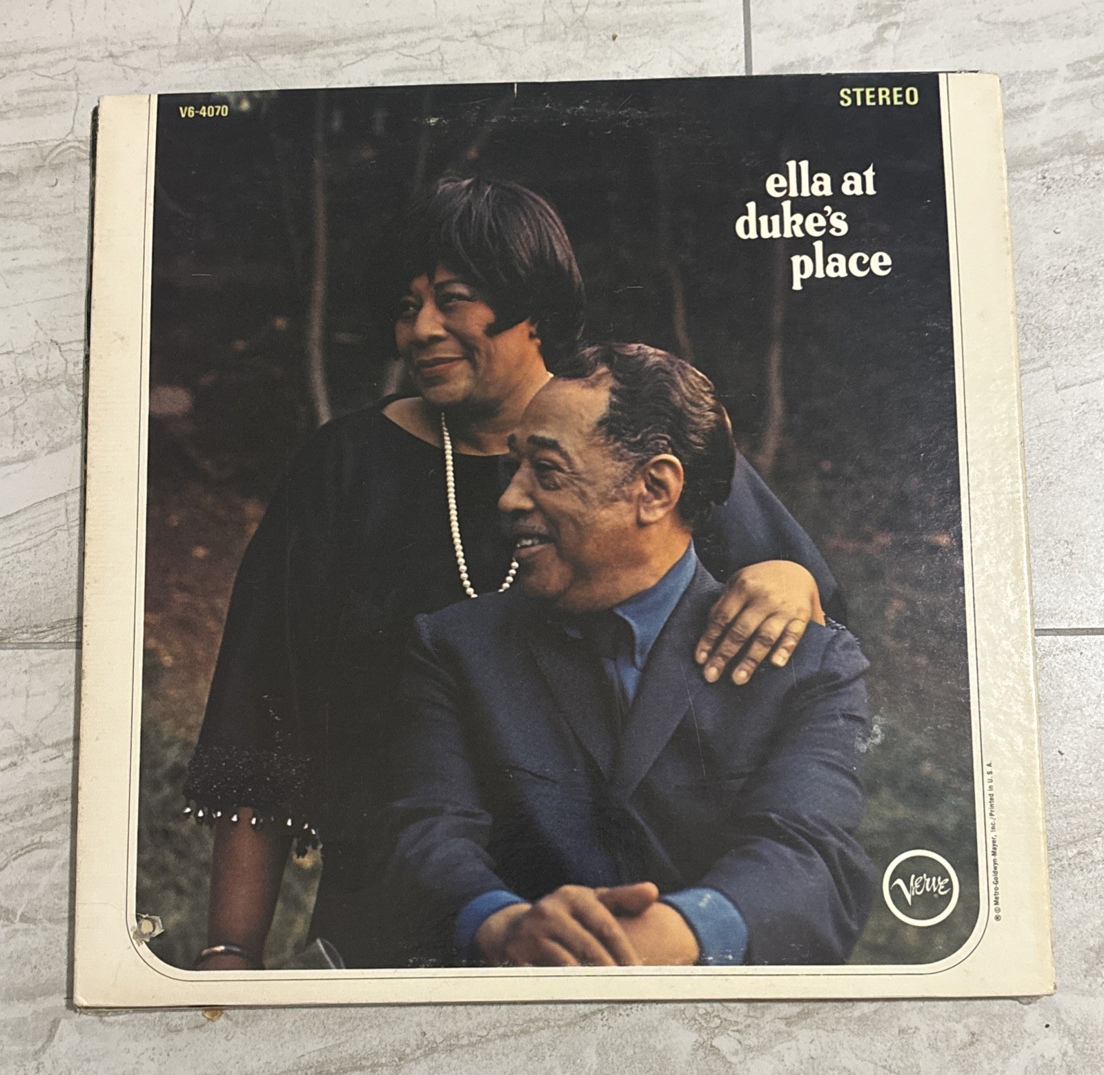 ELLA FITZGERALD DUKE ELLINGTON Ella At Duke's LP Vinyl Record V6 4070 A