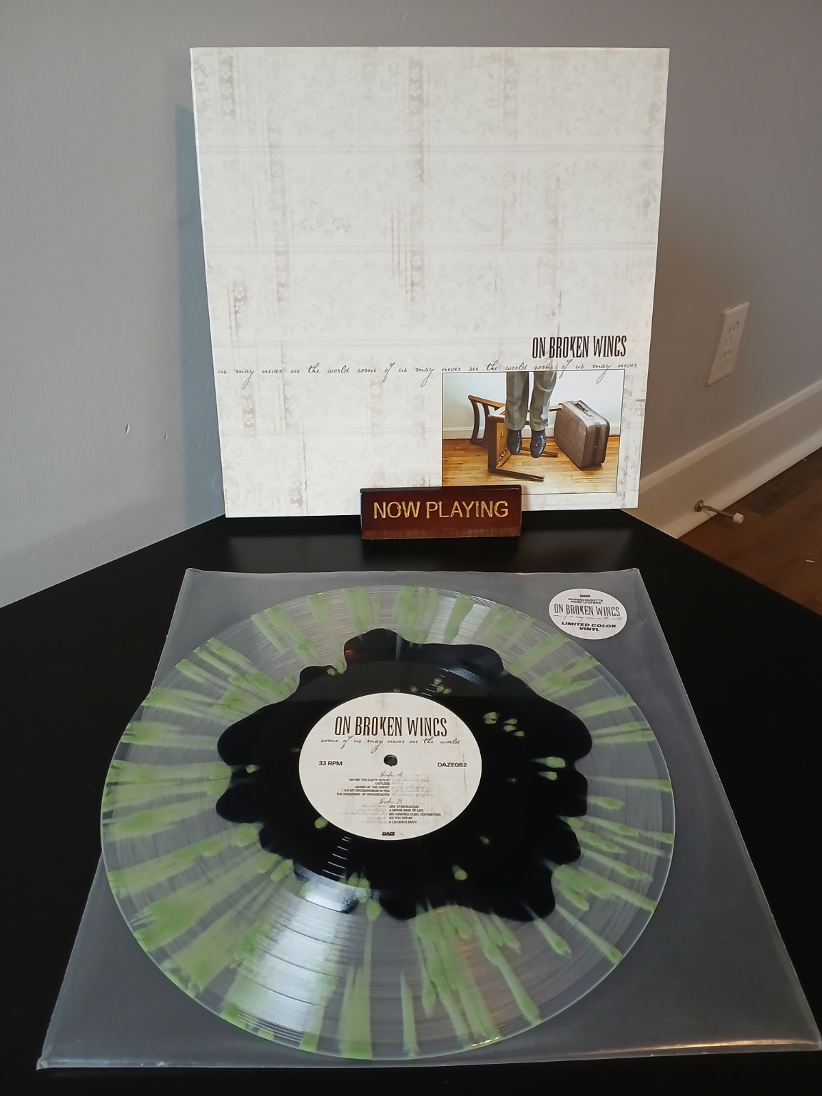 On Broken Wings - Some Of Us May Never See The World Vinyl - CLEAR/BLACK/GREEN A