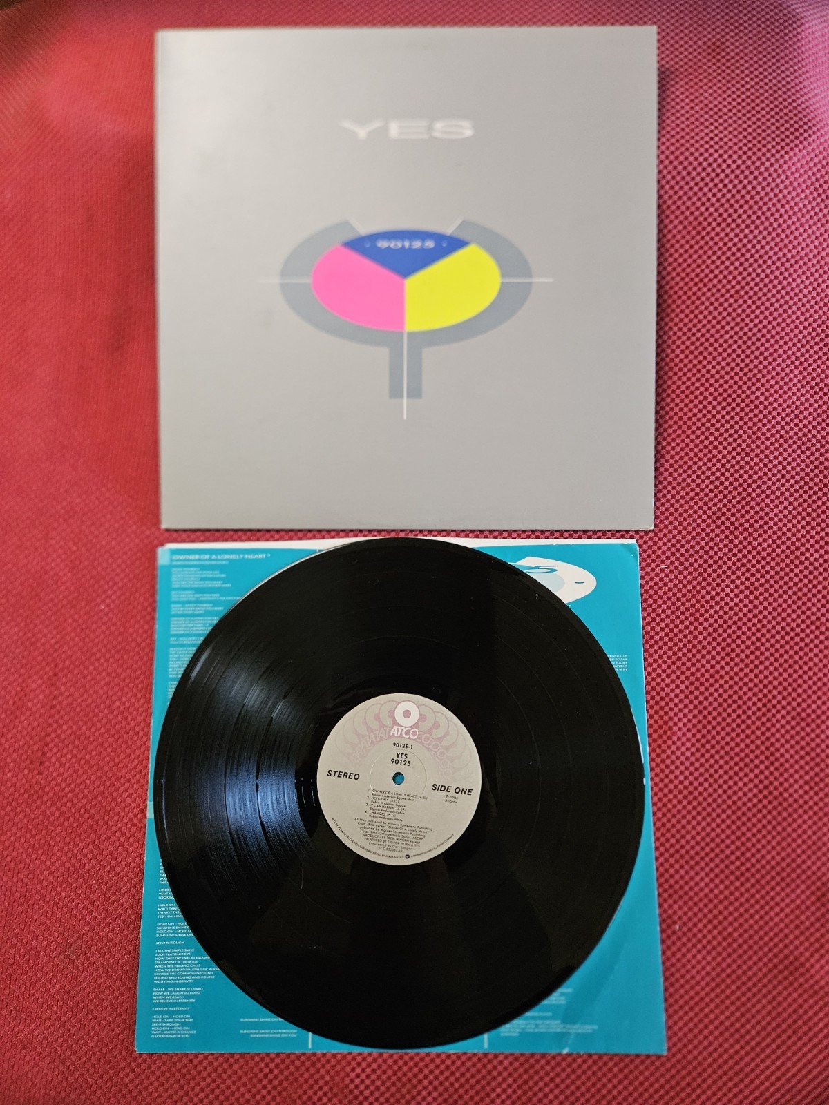 YES "90125" POP 12" VINYL LP 1983 ATCO RECORDS *OWNER OF A LONELY HEART*-VG+/NM A