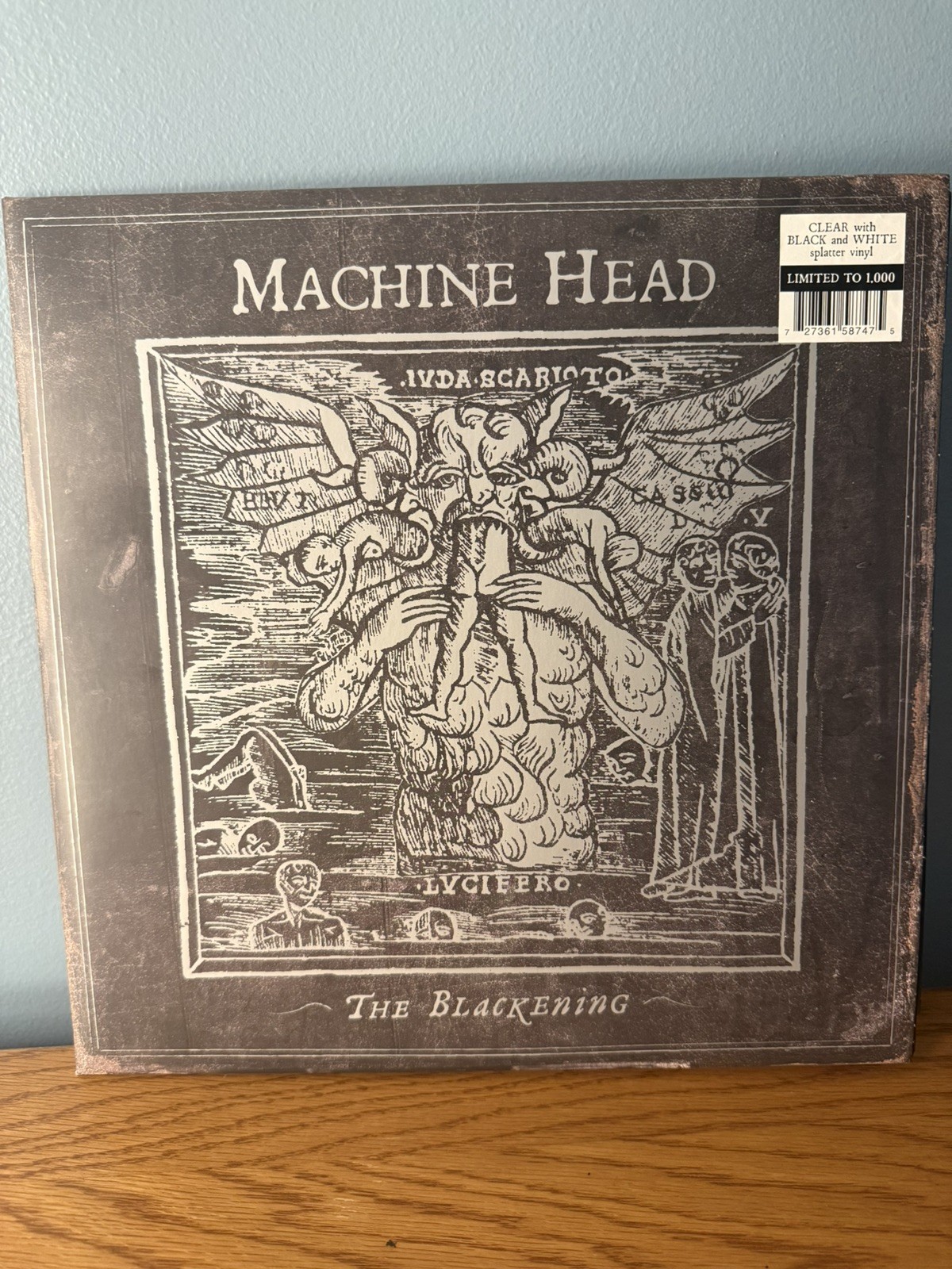 Machine Head "The Blackening" 2 LP Vinyl (Clear w/ Black + White Splatter) A