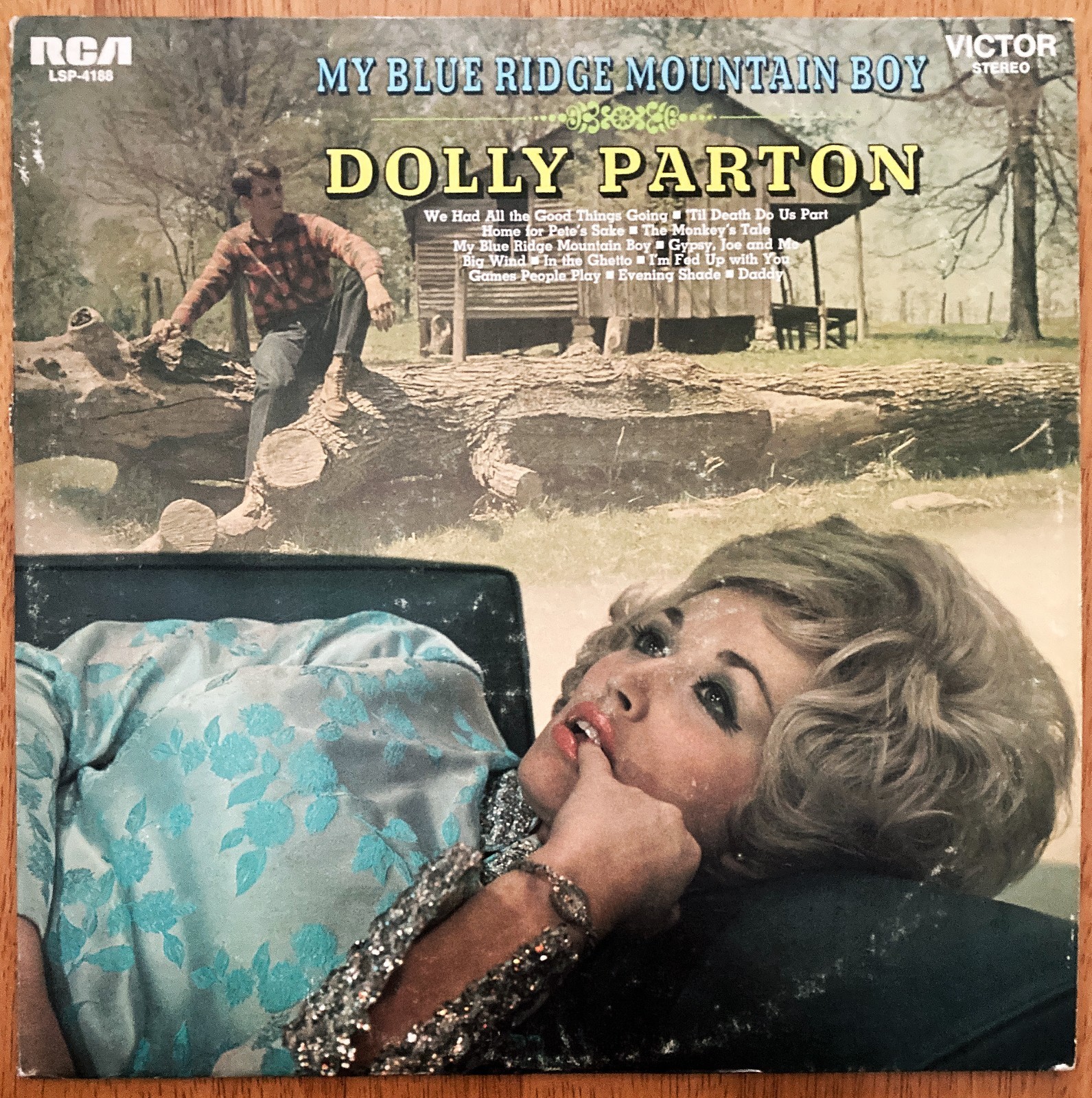 DOLLY PARTON My Blue Ridge Mountain Boy LP RCA LSP-4188 Original 1969 Press VG+ A