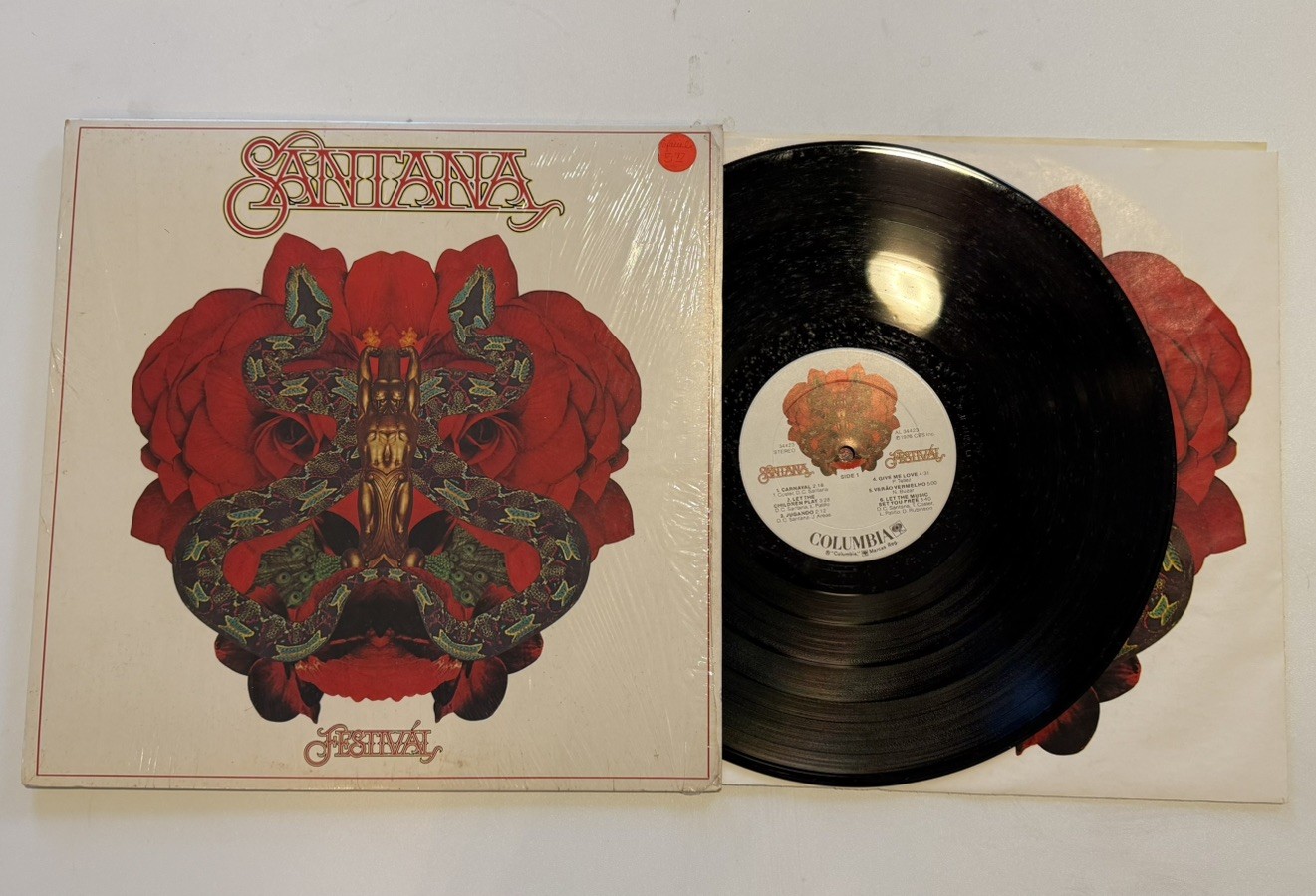 Santana Festival LP Columbia Records PC-34423 EX/NM A