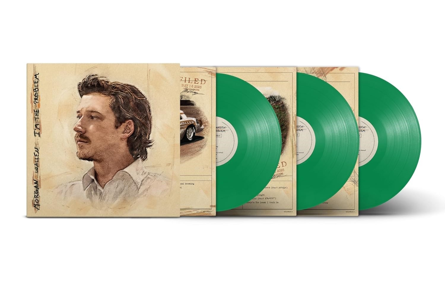 Morgan Wallen - I'm The Problem [New Green Vinyl 3LP] Explicit A