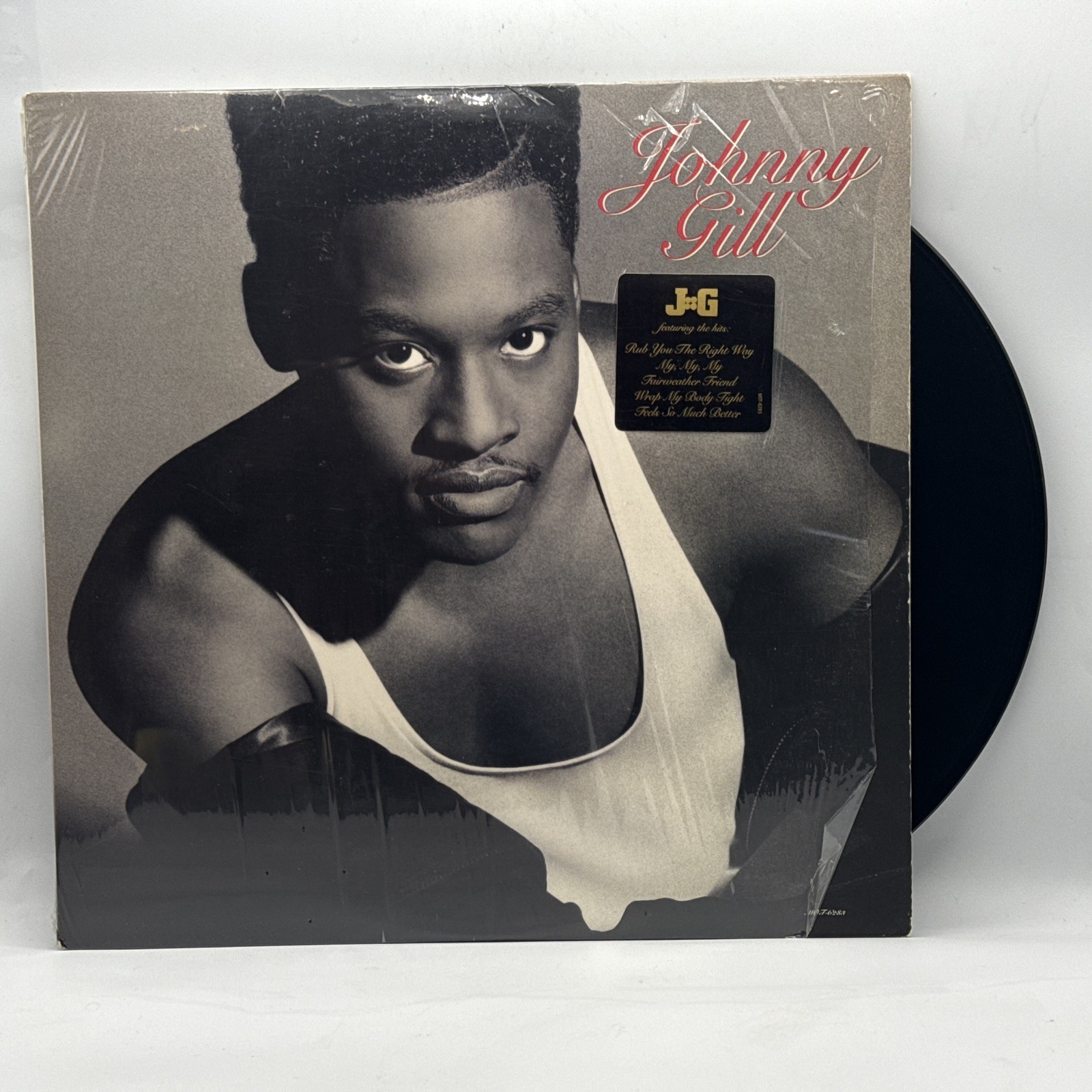 Johnny Gill - Self Titled - 1990 US 1st Press (EX) HYPE Sticker Ultrasonic Clean A