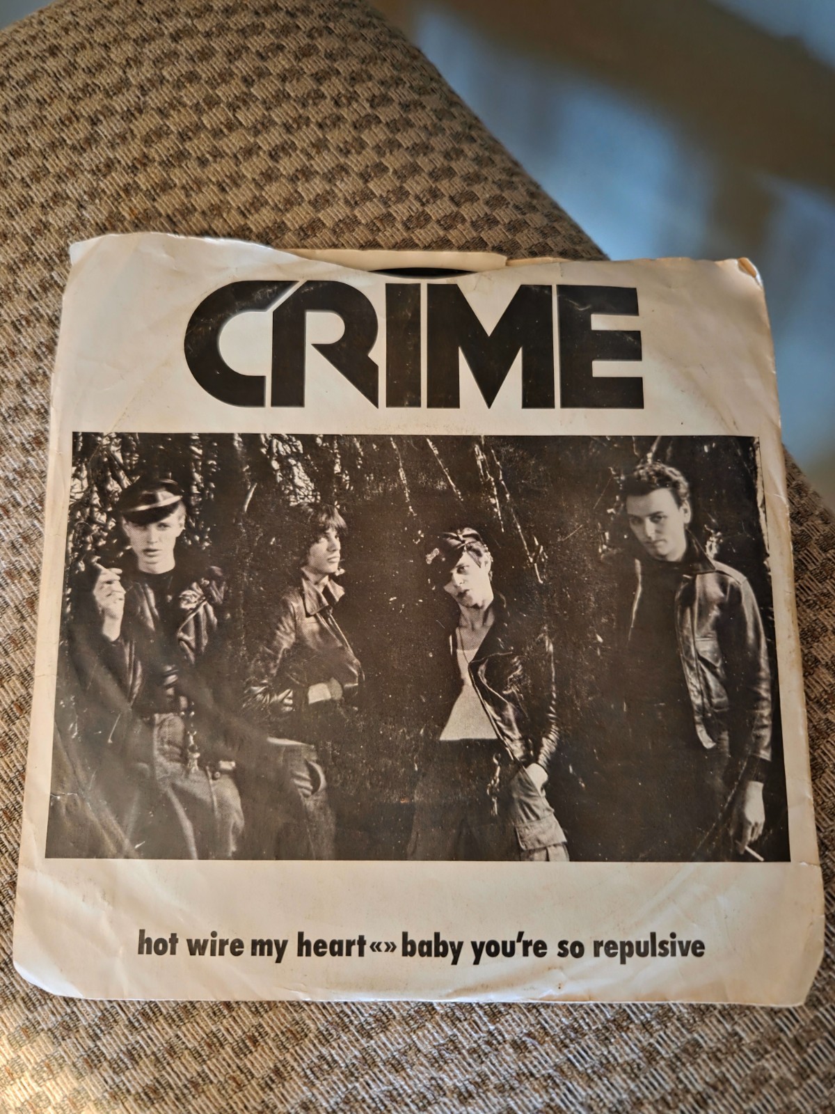 CRIME - Hot Wire My Heart Picture Sleeve and Record A