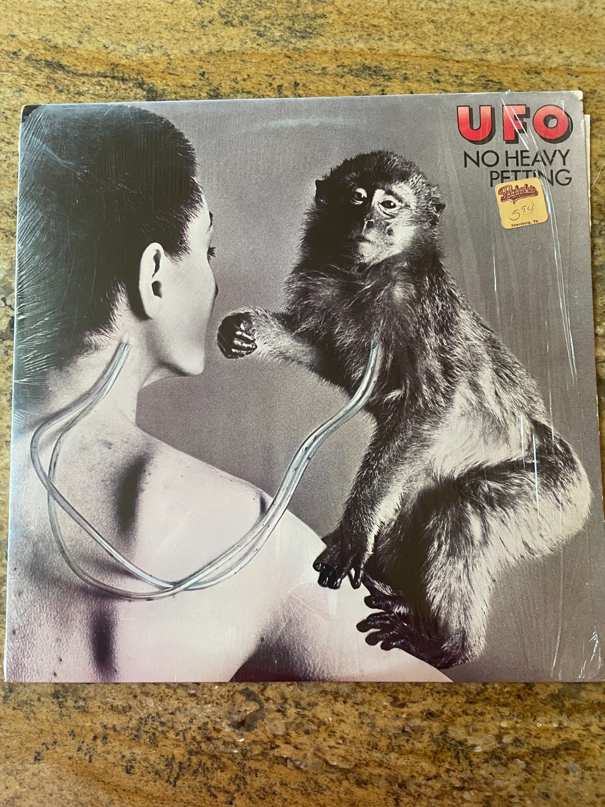 UFO - No Heavy Petting - 1976 Chrysalis CHR-1103 VG+ still in shrink A