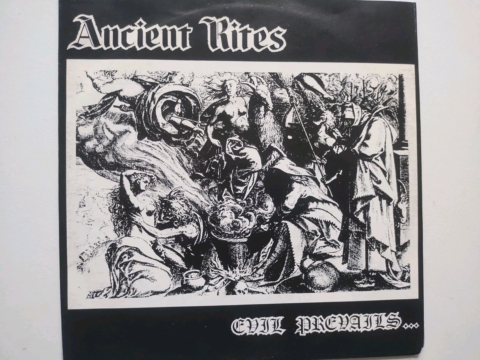 Ancient Rites Evil Prevails 7inch Vinyl Record Super Rare Metal 92 A