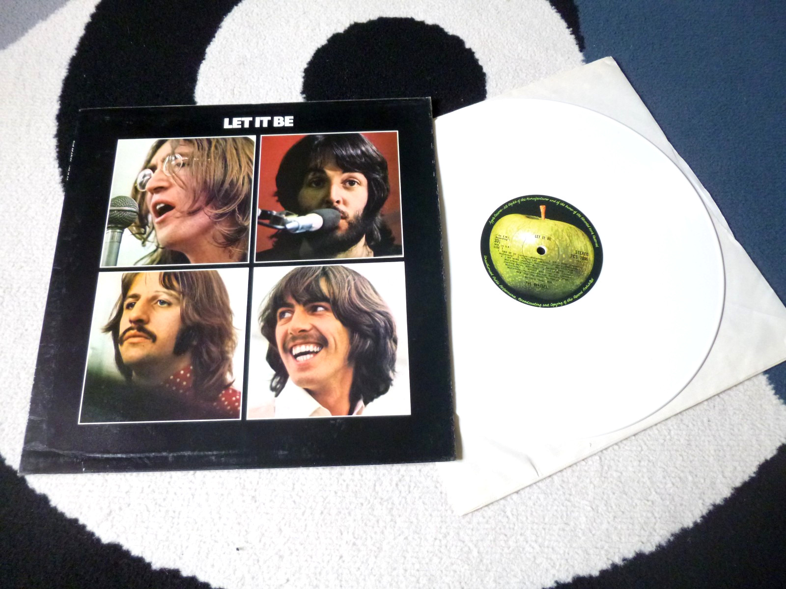 popsike.com - EX+/EX+ WHITE VINYL & HTM cut The BEATLES Let It Be PCS ...