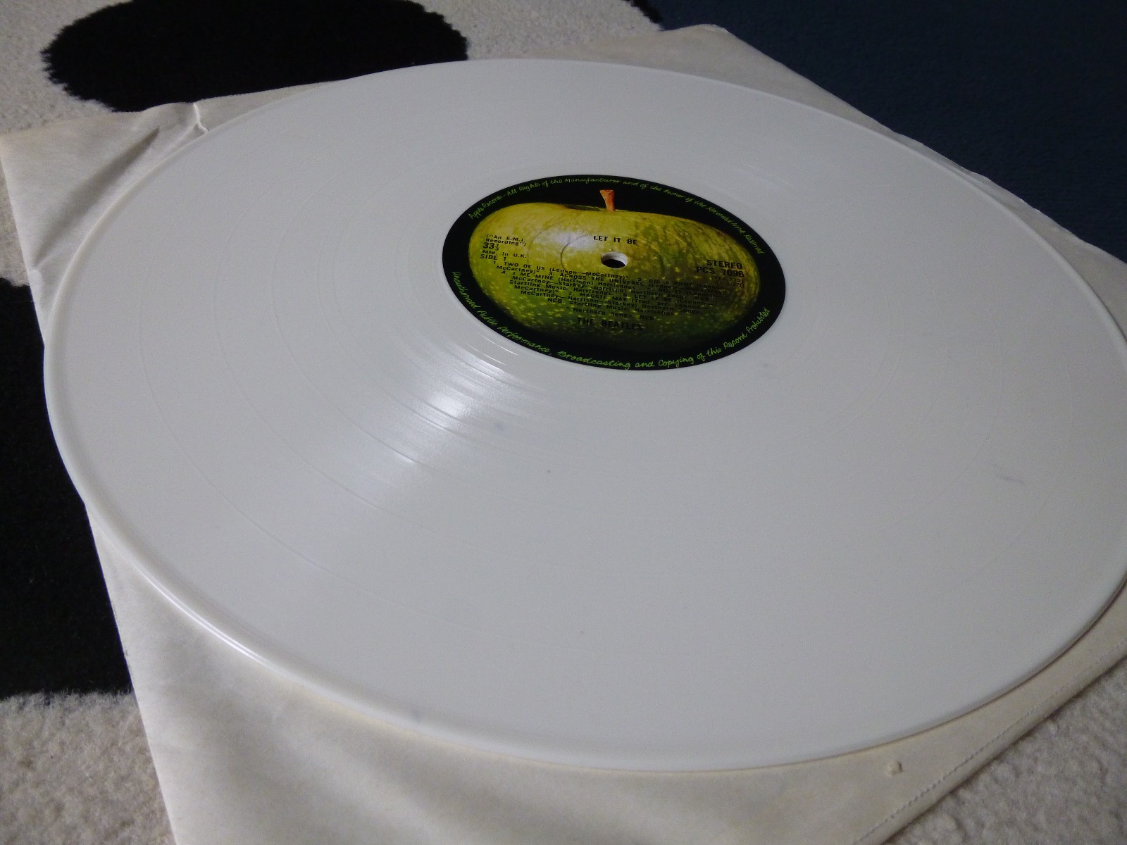 popsike.com - EX+/EX+ WHITE VINYL & HTM cut The BEATLES Let It Be PCS ...