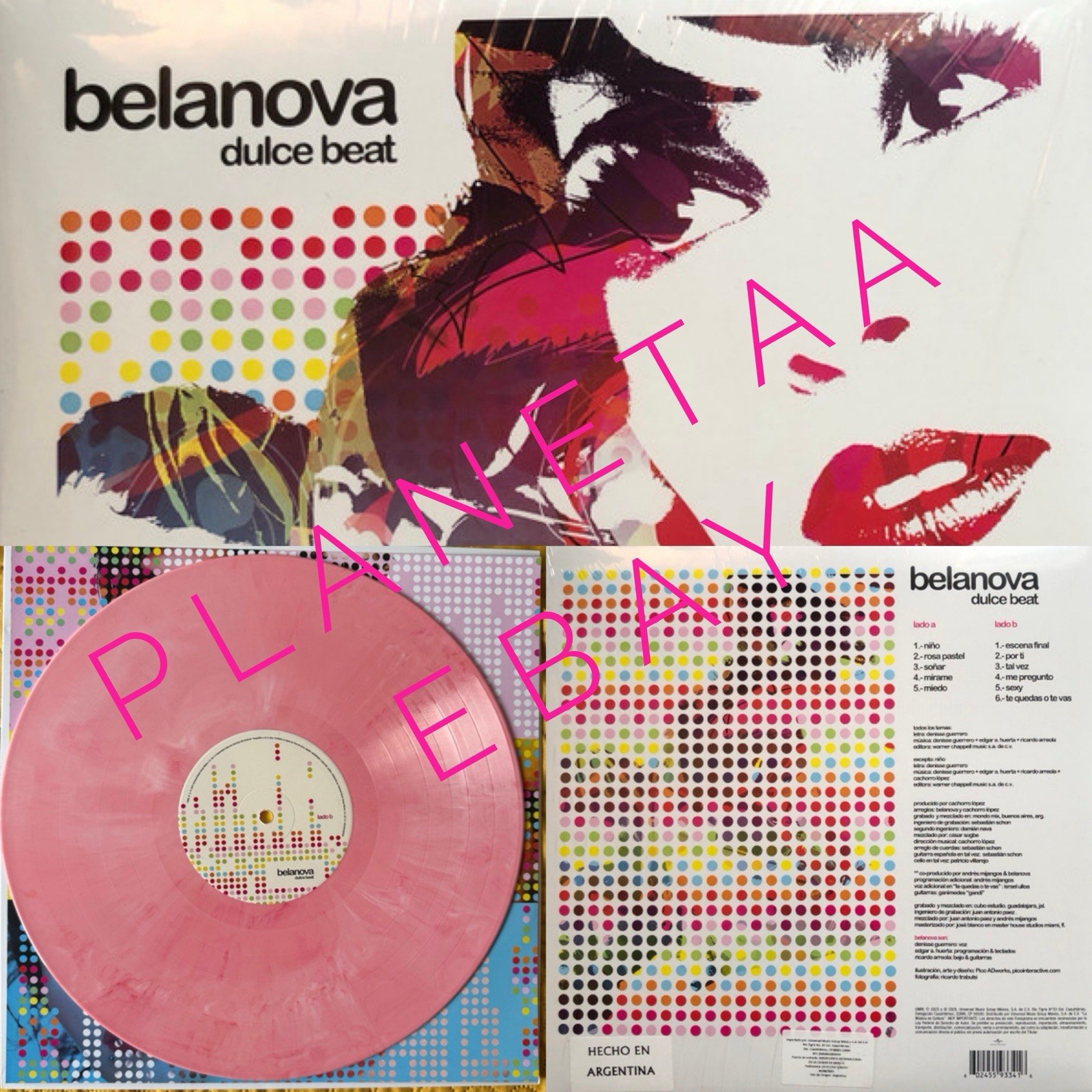 Belanova Dulce Beat Pink Bubblegum Colored Vinyl NEW and SEALED A