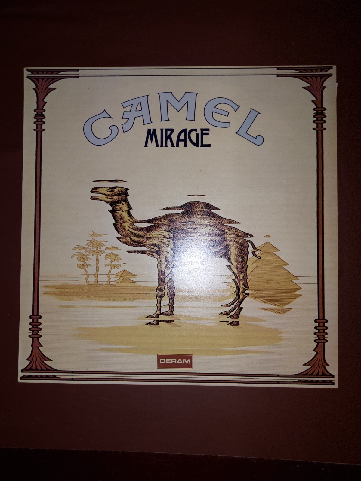 Camel, Mirage UK 1974 1st press Deram, SML 1107 with insert EX/ VG+ Matrix 2W/2W A