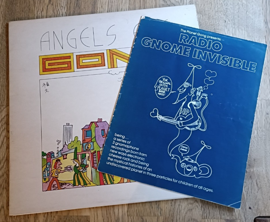 Gong LP Angels Egg UK Virgin 1st Press & BOOK INSERT BEAUTIFUL COPY PROG A