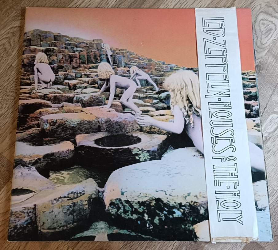 Led Zeppelin LP Houses Of The Holy UK Atlantic 1st Press & OBI INCREDIBLE COPY A