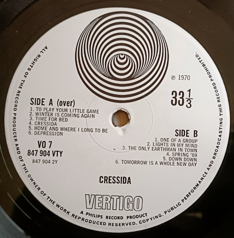Cressida LP Same UK Vertigo Swirl 1st Press PROG WONDERFUL AUDIO A