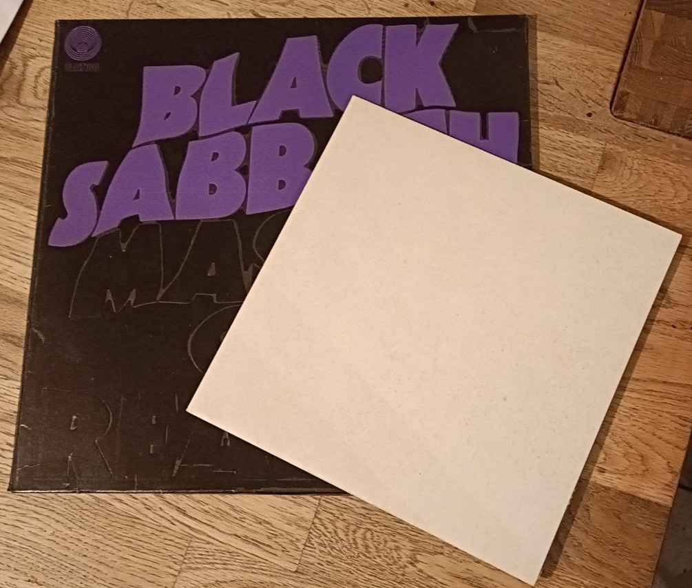 Black Sabbath LP Master Of Reality UK Vertigo 1st Press &POSTER INCREDIBLE AUDIO A