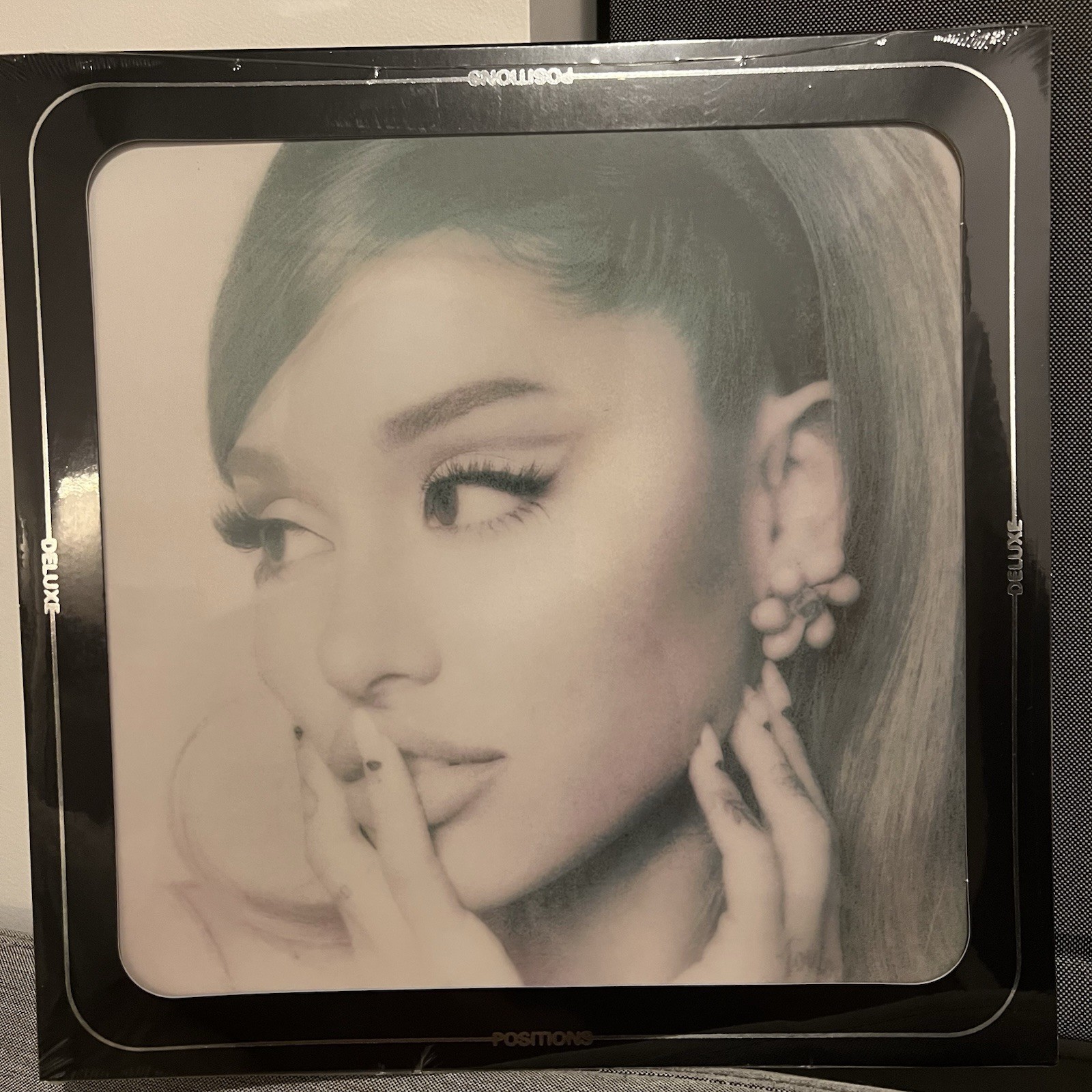 Positions (Deluxe) by Ariana Grande (Opaque Periwinkle 2LP). 5th Anniversary Ed. A