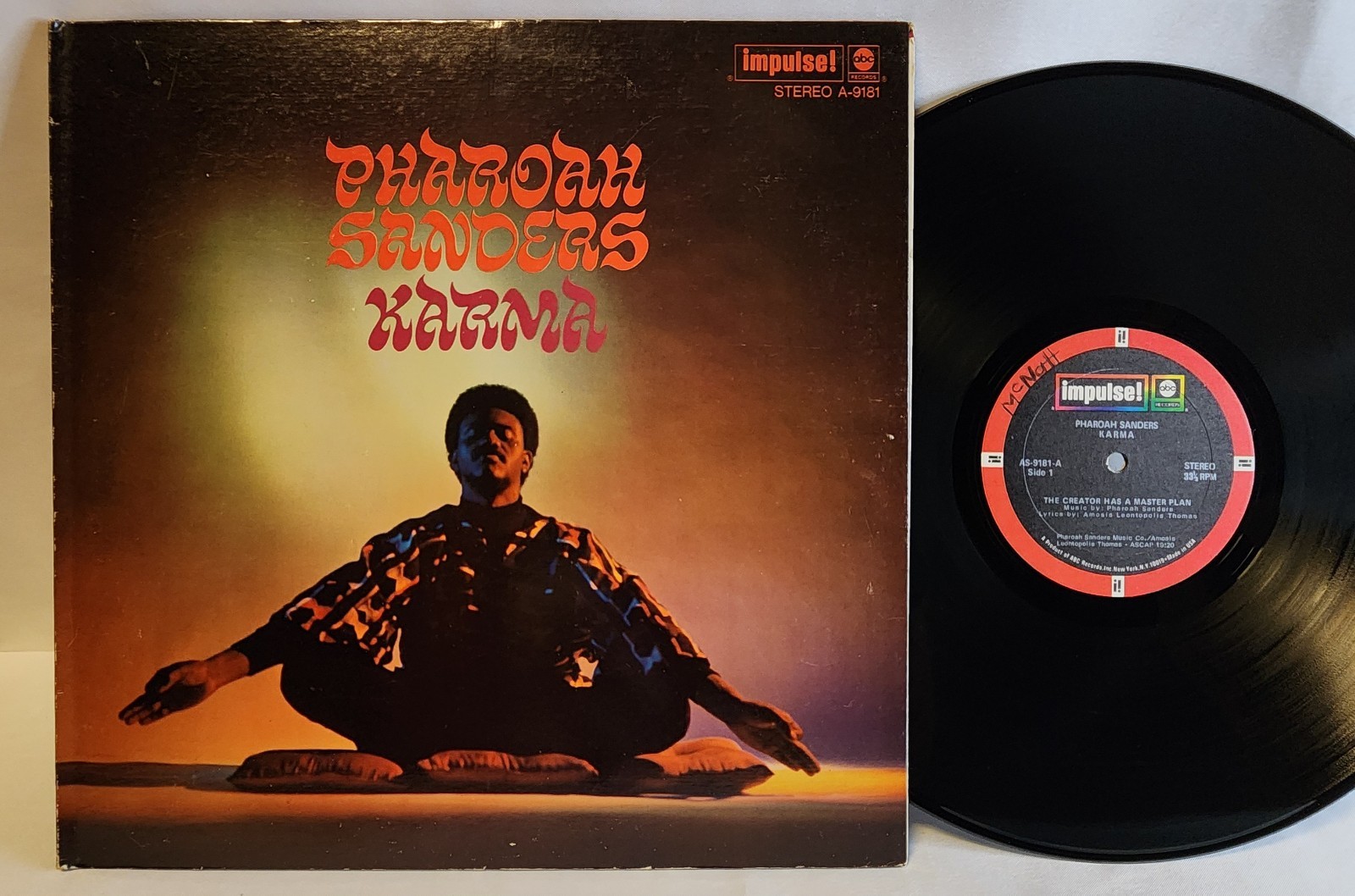 Pharoah Sanders - Karma LP - OG Press - Free Jazz - Impulse - VG++ A