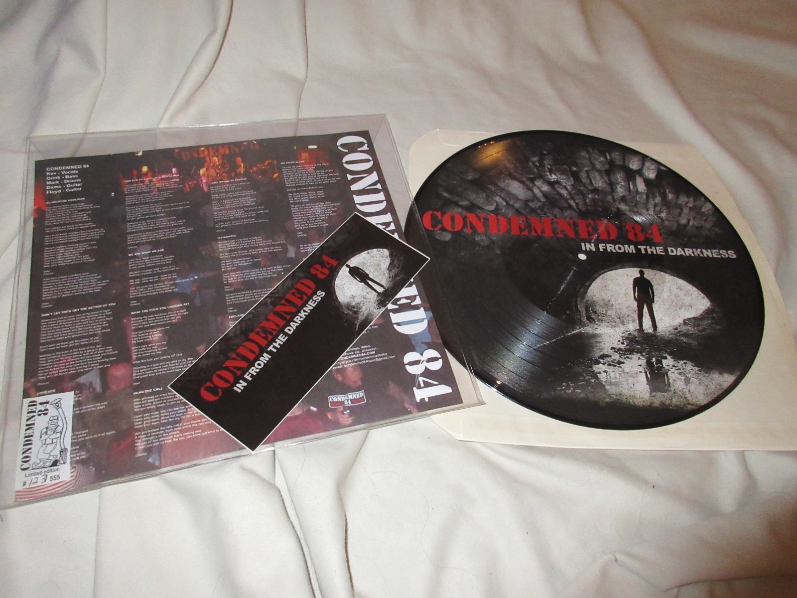 CONDEMNED 84 In From The Darkness (2012) LP PICTURE DISC Punk Oi Metal A