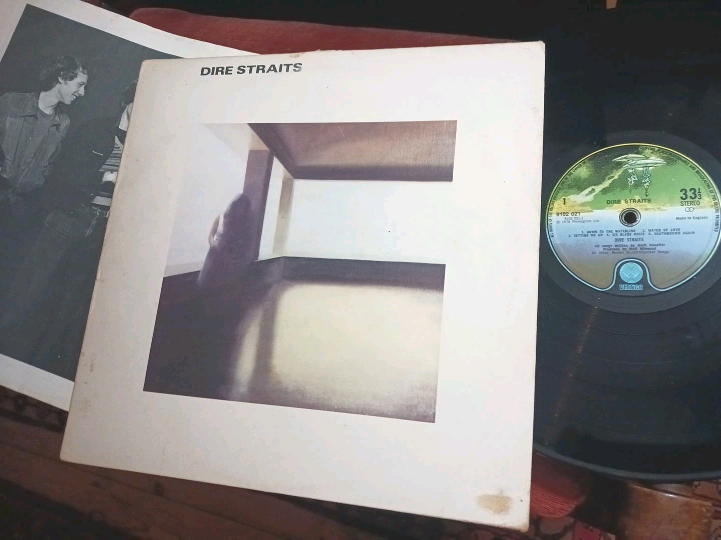 DIRE STRAITS - Dire Straits, ORIGINAL 1978 UK DEBUT LP / inner A