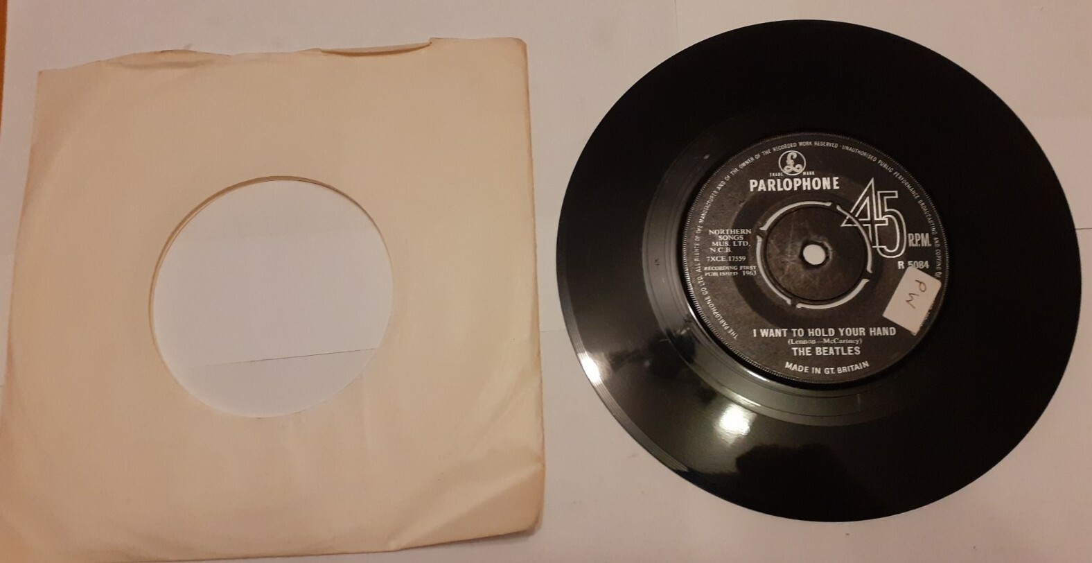 The Beatles - I Want To Hold Your Hand - 1st Press - Label Variation (NCB) - EX A