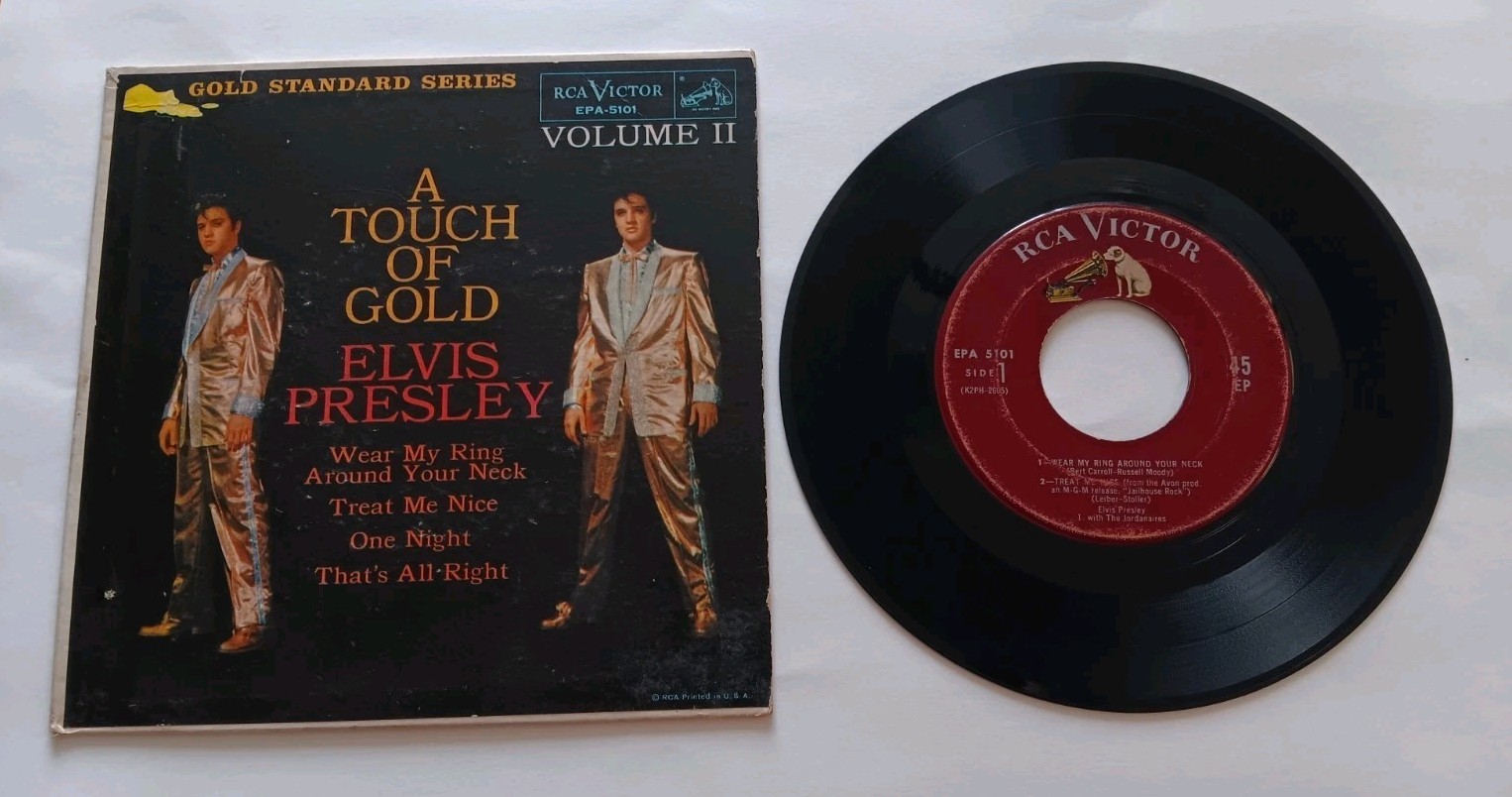 Elvis Presley EPA-5101 A Touch Of Gold Vol 2 EP Rare Maroon Label A