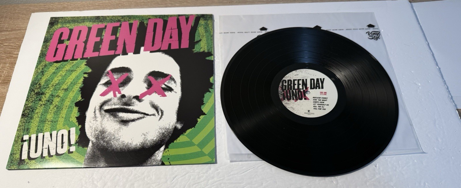 Green Day &iexcl;UNO LP Vinyl 2012 w/ Insert Punk Rock Album N/M A