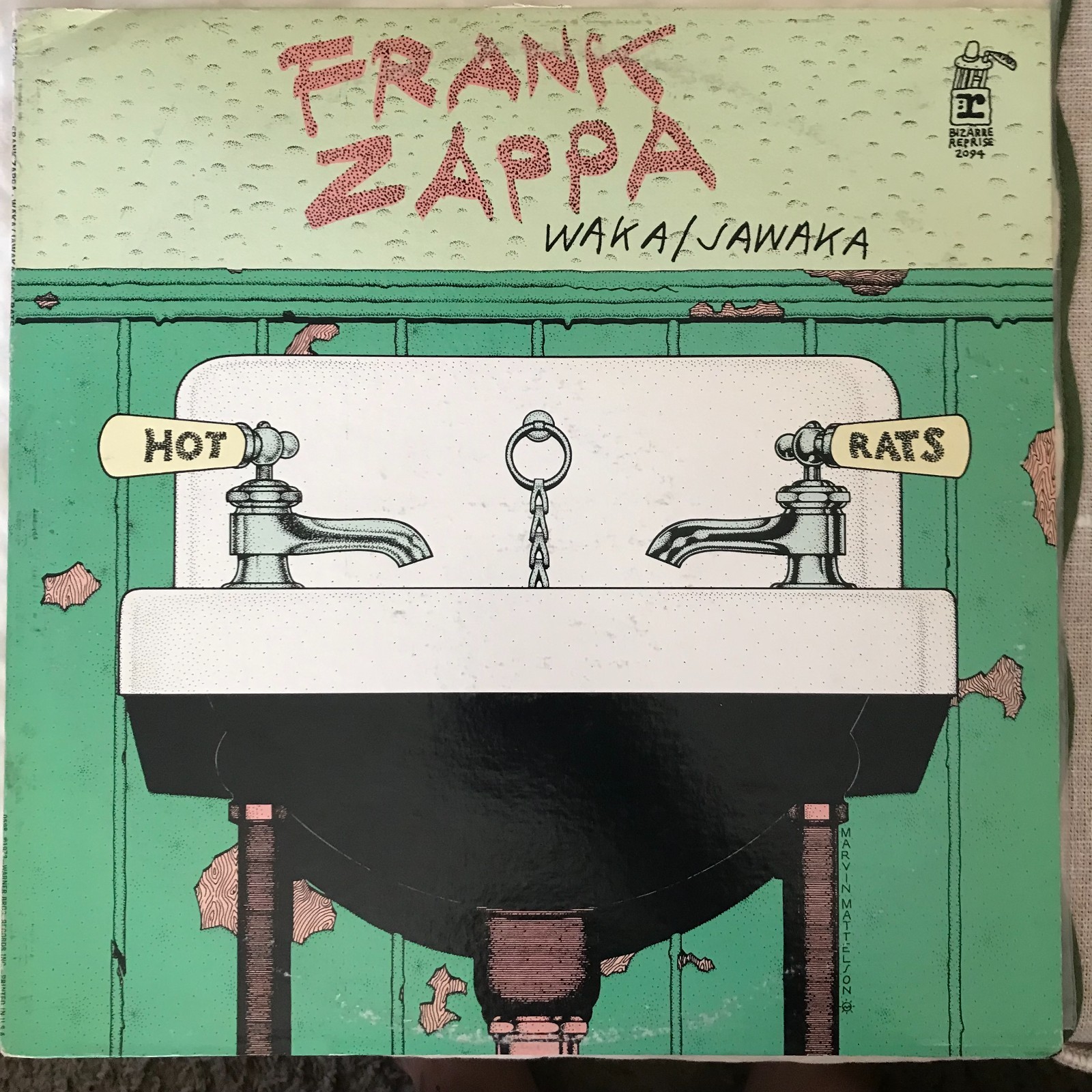 Frank Zappa Waka/Jawaka-Hot Rats Jazz Rock Vinyl LP George Duke OG VG+ OG Inner A
