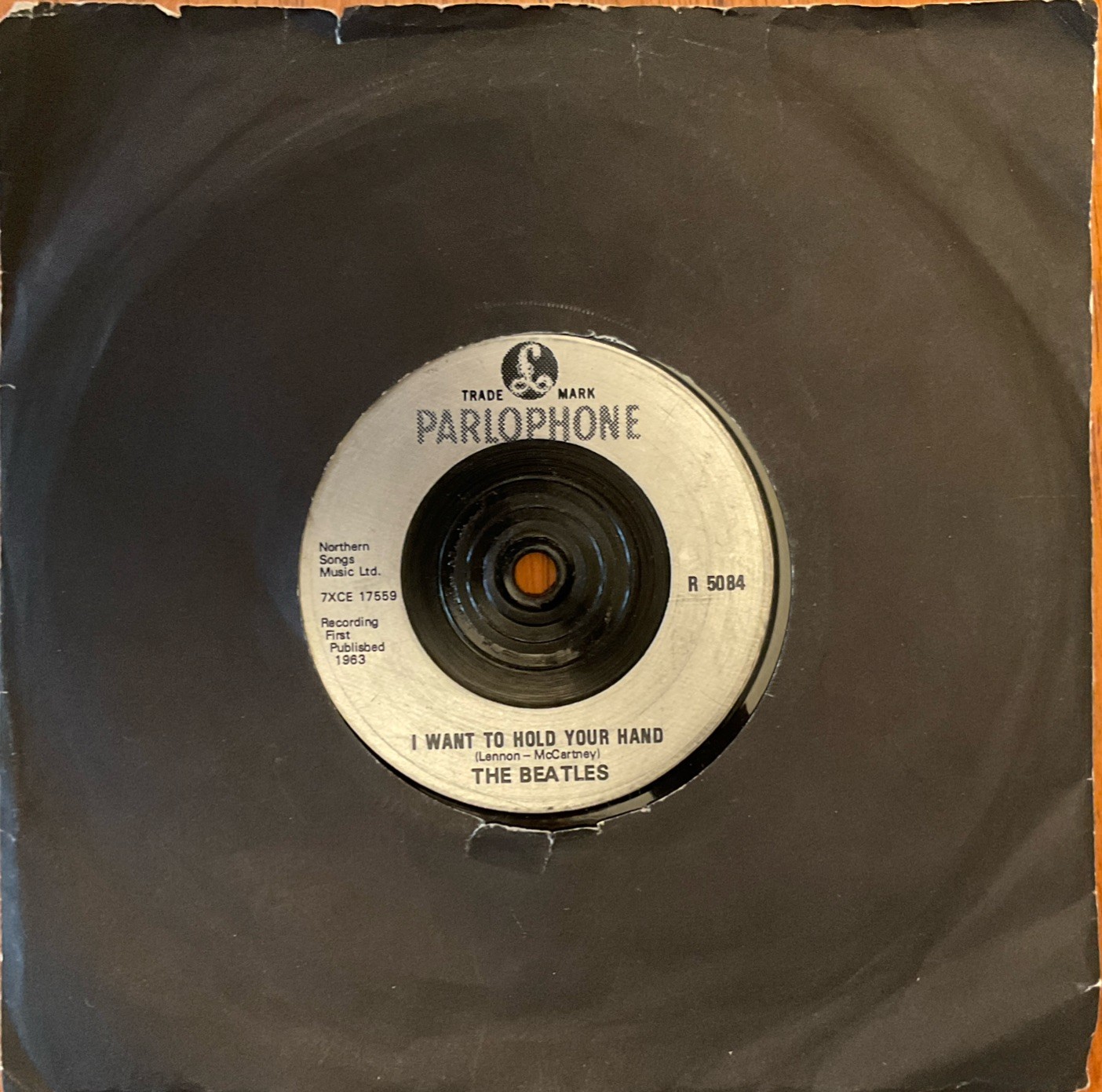 BEATLES I WANT TO HOLD YOUR HAND/THIS BOY REISSUE SINGLE RARE INJECTION MOULDING A