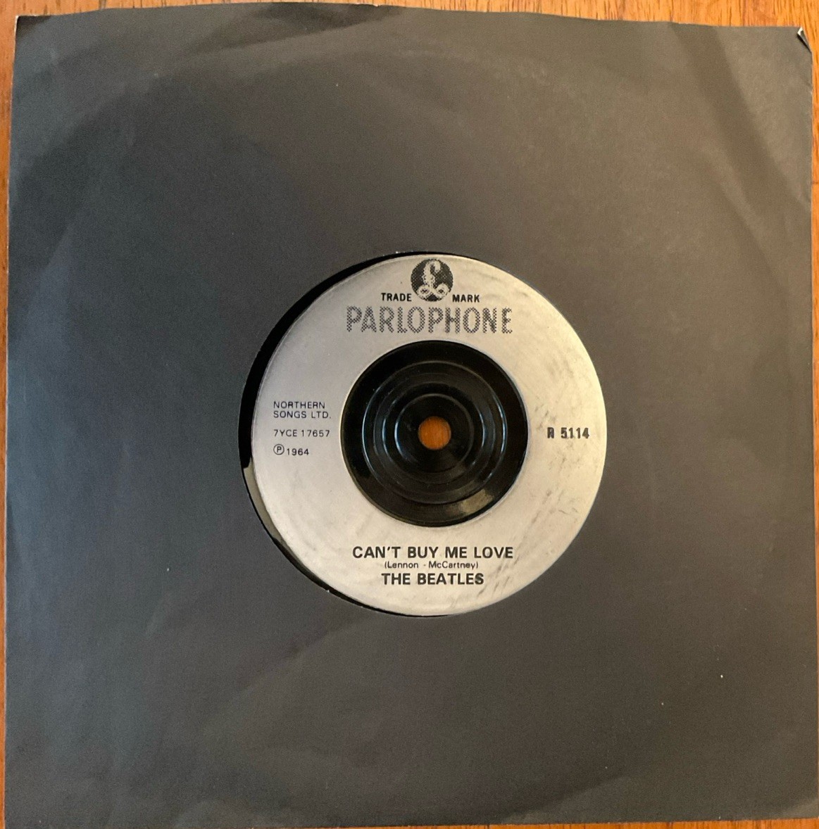 BEATLES CANT BUY ME LOVE/YOU CANT DO THAT REISSUE SINGLE RARE INJECTION MOULDING A