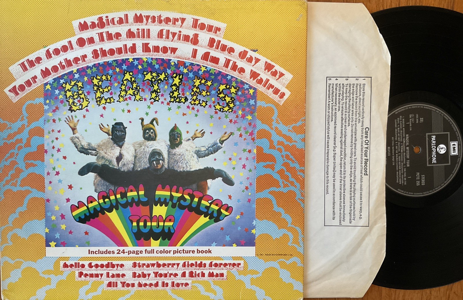 BEATLES - MAGICAL MYSTERY TOUR VINYL UK PARLOPHONE LP 2 BOX MATRIX -1 -1 VG+/EX A