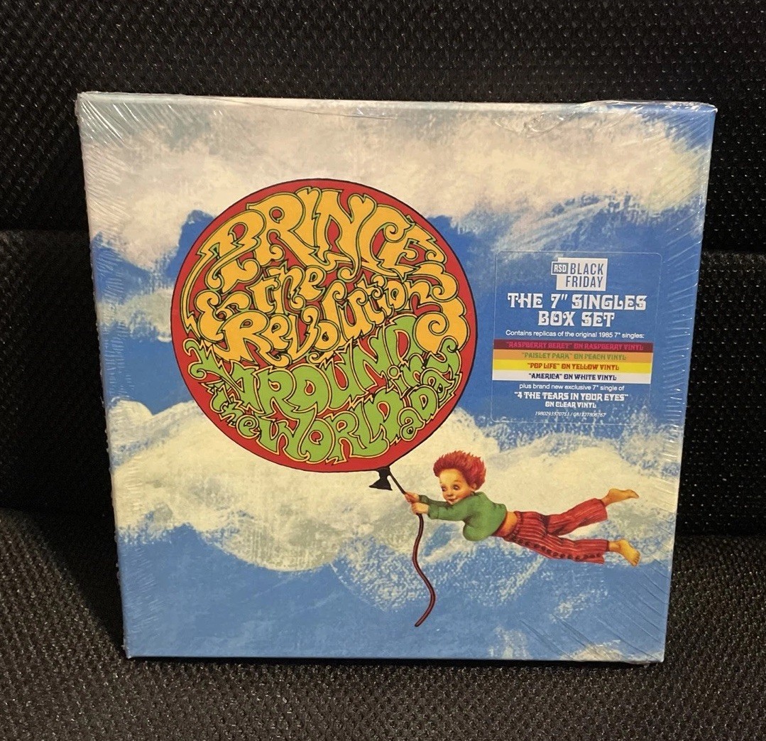 45 rpm PRINCE Around the World in a Day 5 x 7" Vinyl Singles BOX SET RSD BF 2025 C A