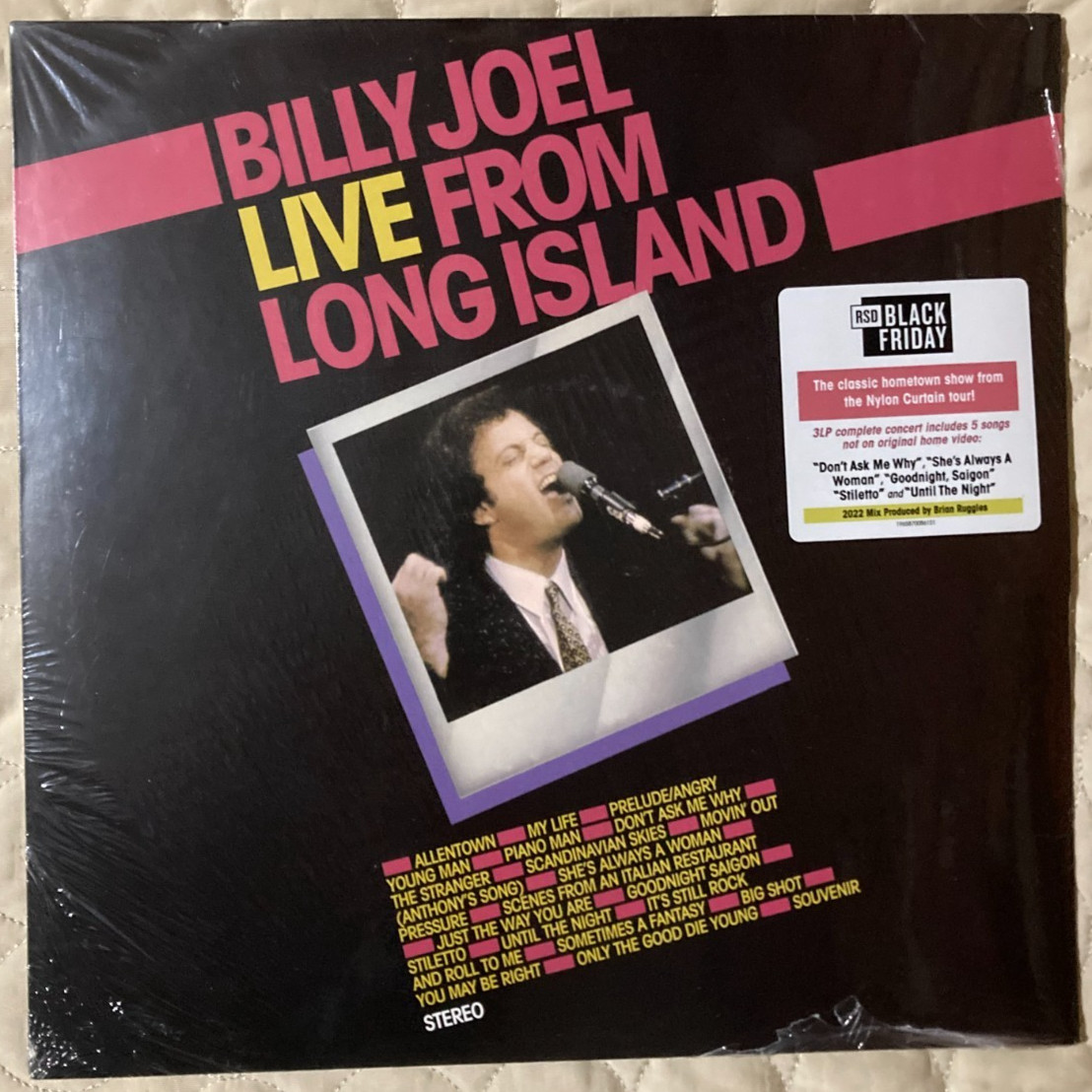 Billy Joel -new Live From Long Island-3LP Vinyl Black Friday RSD 2025- 1500 made A