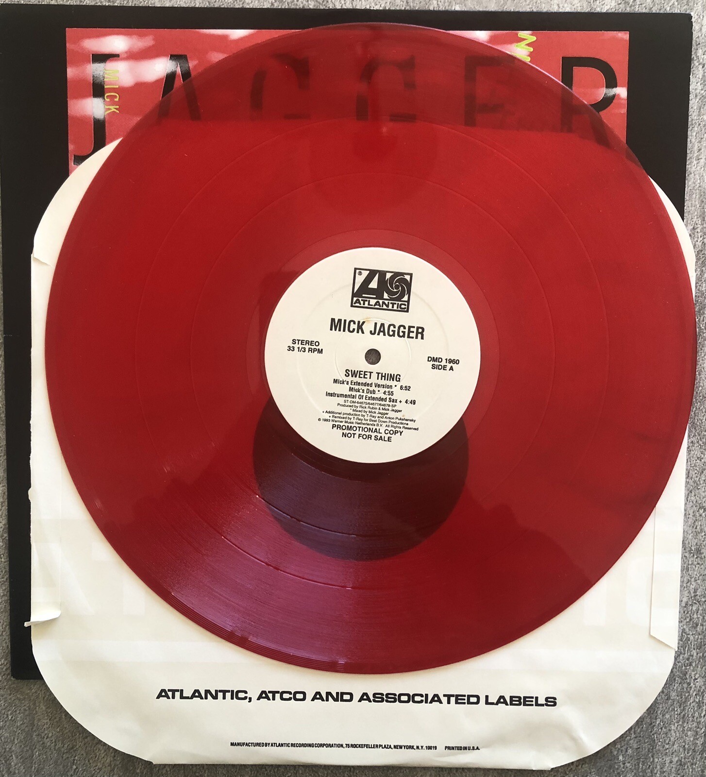 Mick Jagger Set Of Promo 12 Inch EPs A