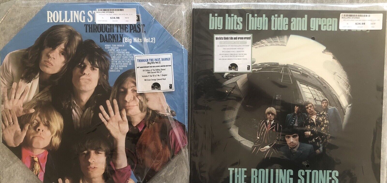 The Rolling Stones Set Of Record Store Day Colored Vinyl LPs Still Sealed A