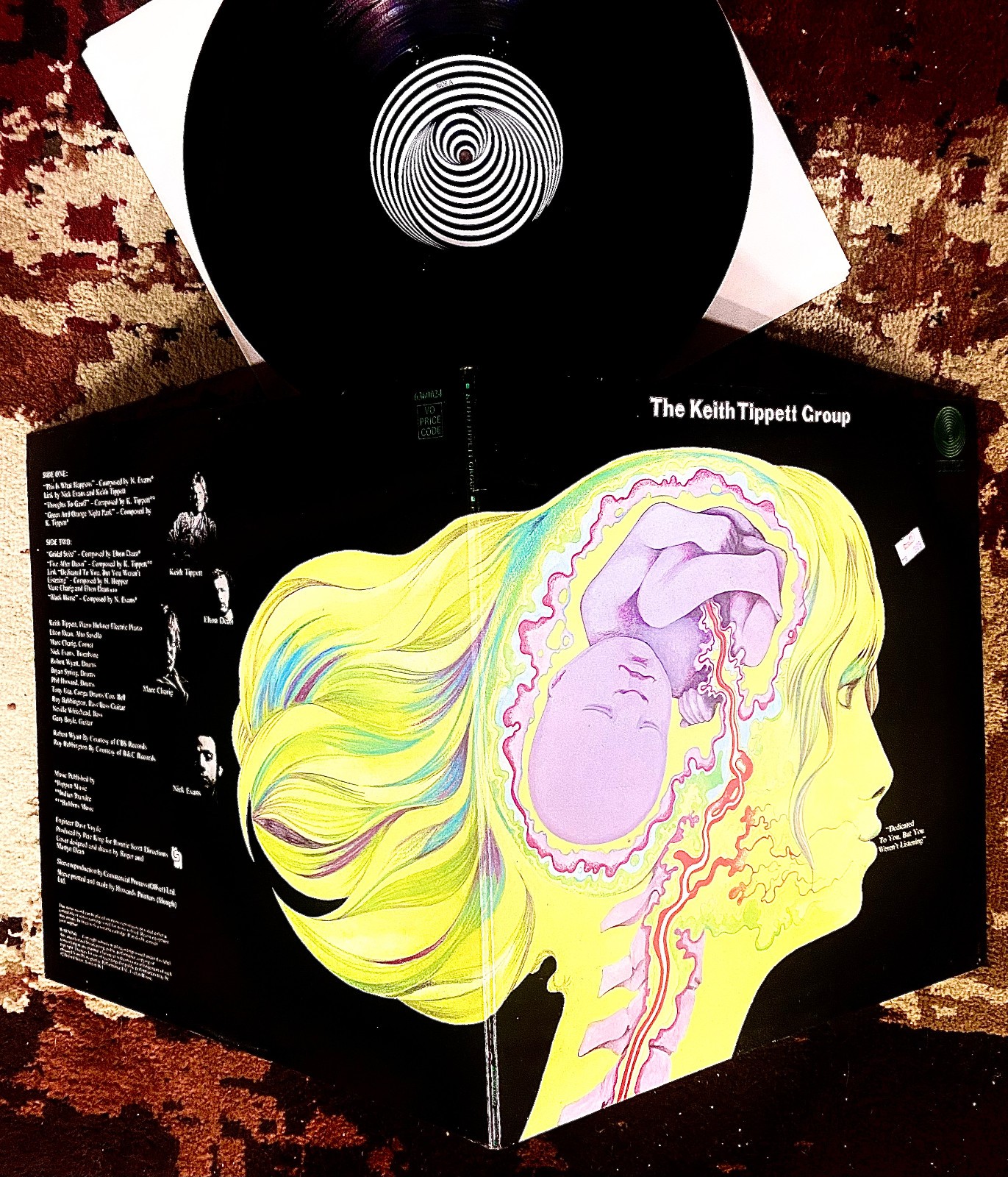 1971 UK VERTIGO KEITH TIPPETT GROUP "DEDICATED TO YOU..." Soft Machine Prog LP A