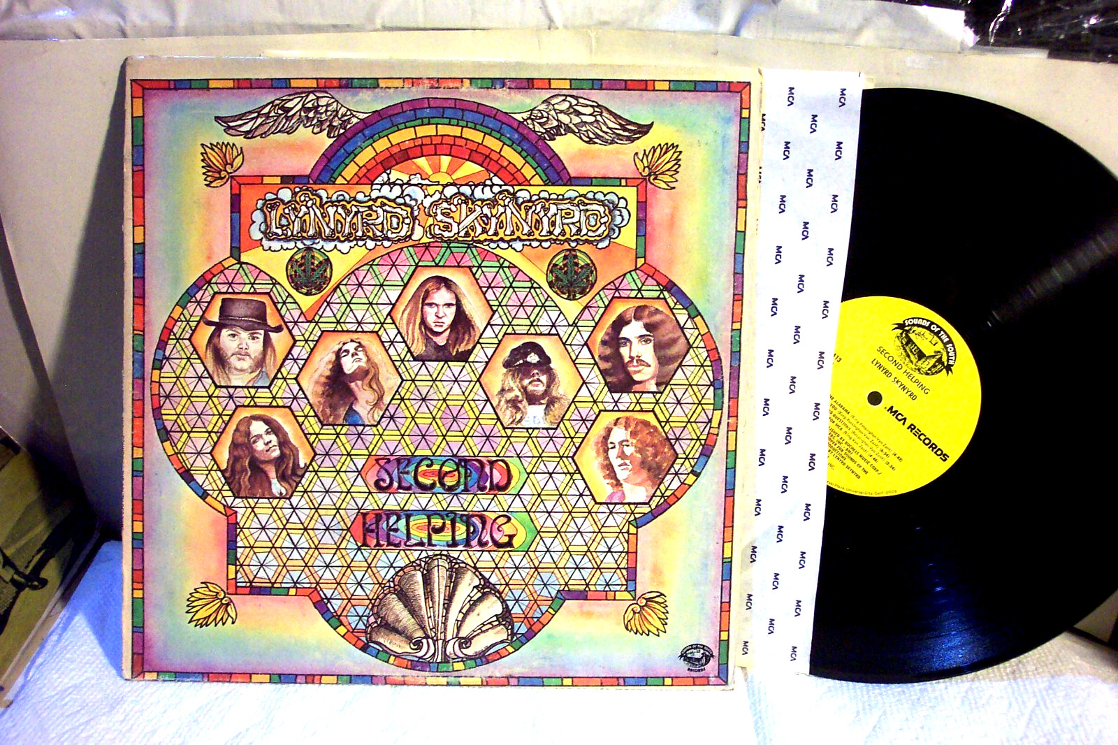 LYNYRD SKYNYRD LP "Second Helping" ORIGINAL 1974 SOUNDS OF THE SOUTH VG (Strong) A