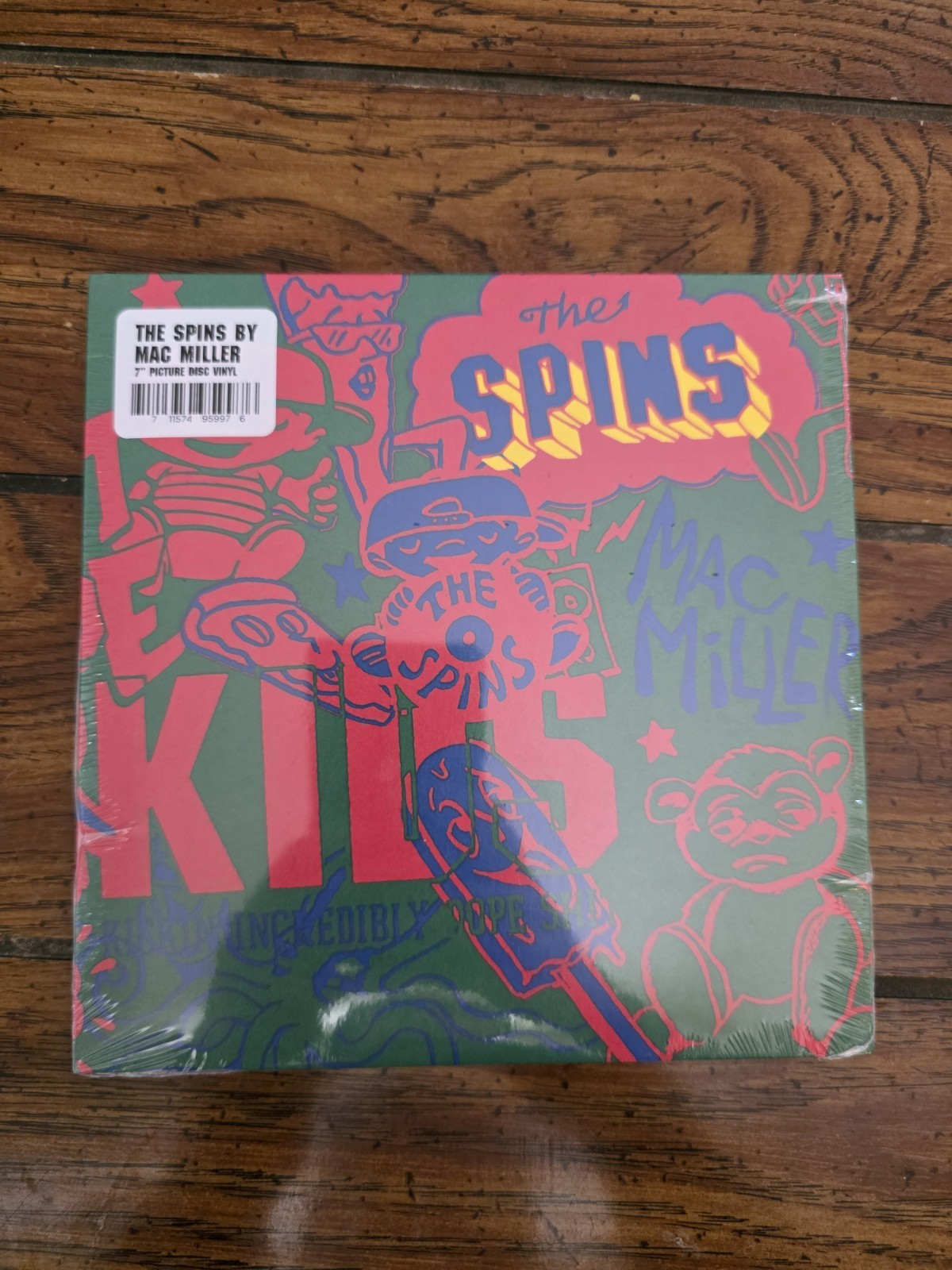 Mac Miller - The Spins 7" Limited Picture Disc Vinyl (FACTORY SEALED) A