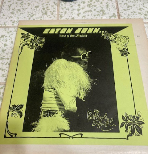 Very Rare Elton John West of the Rockies green splatter Vinyl Live 1975 Mint A