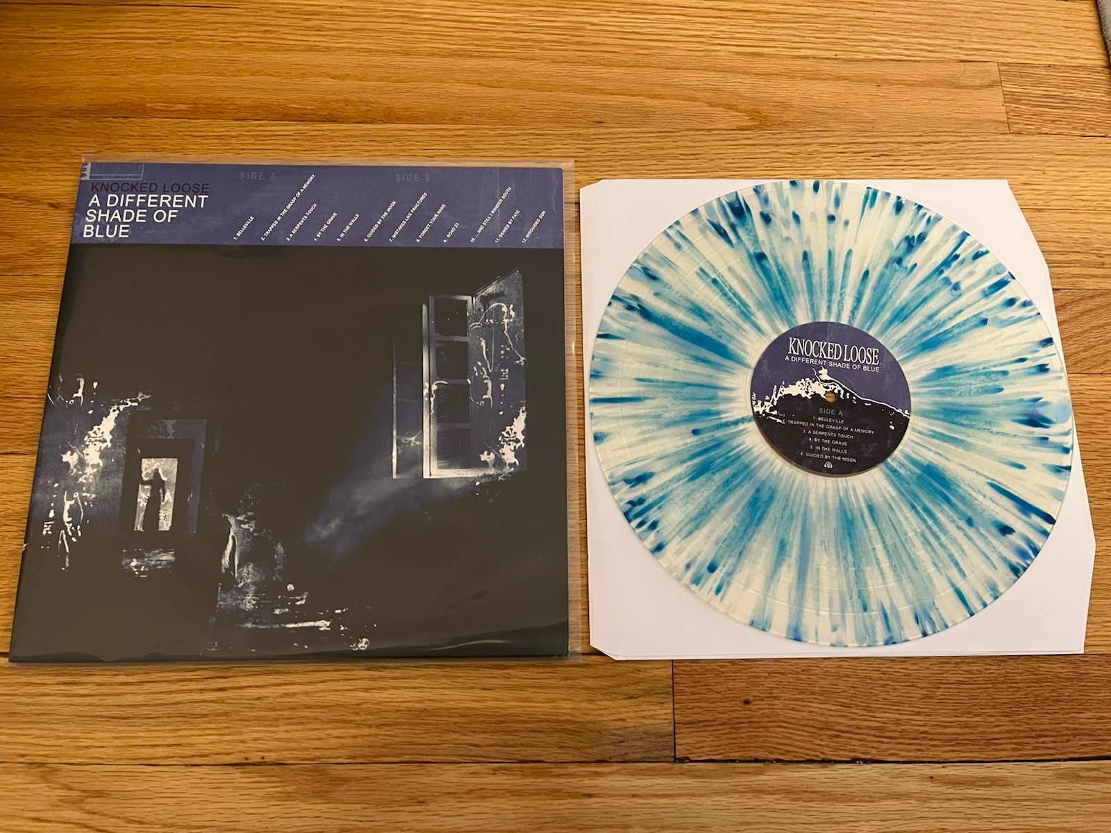 Knocked Loose A Different Shade Of Blue Vinyl Milky Clear Tri Blue Splatter A