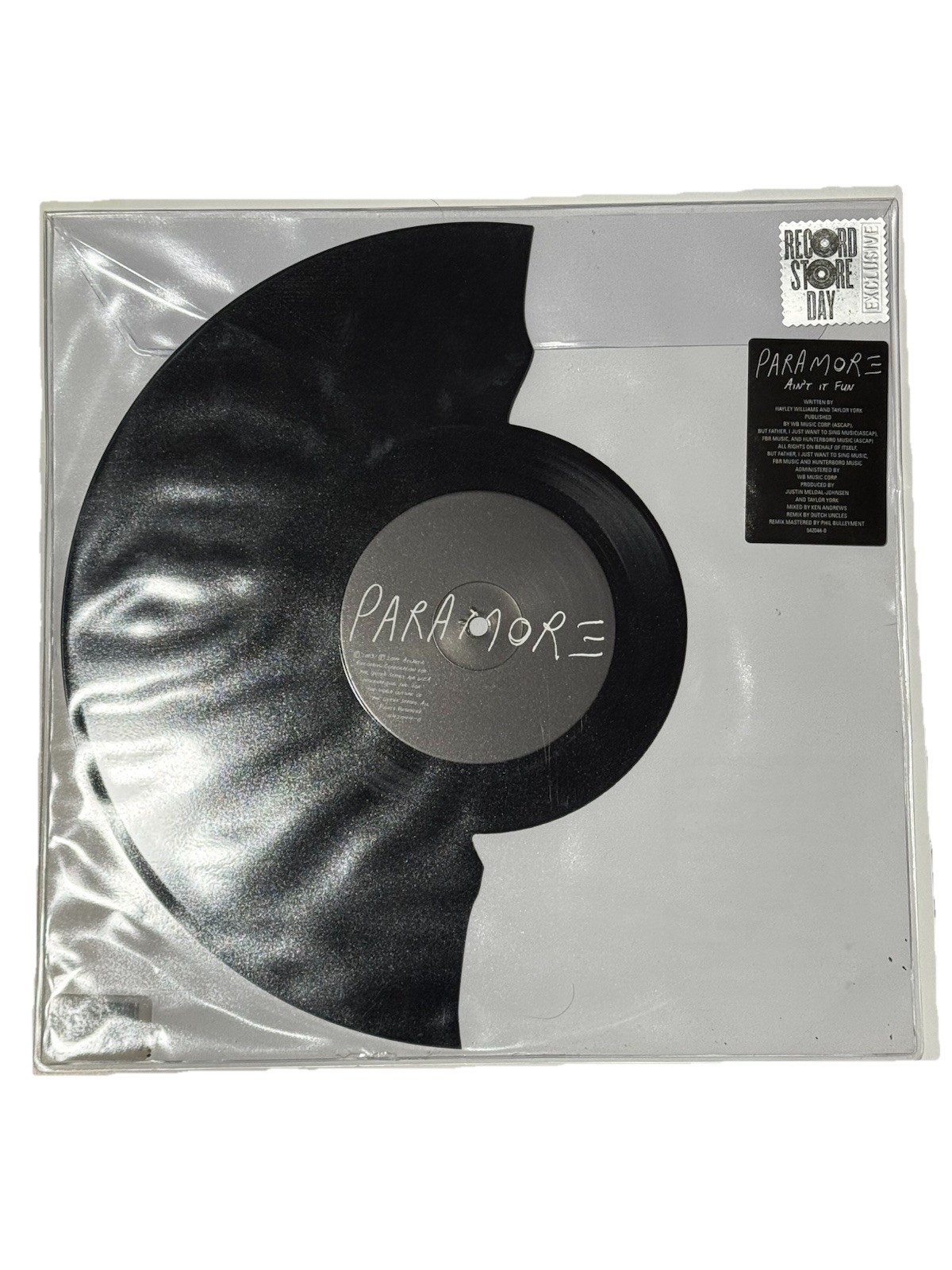 Paramore AIN'T IT FUN "Broken Record" Vinyl RSD 2014 Exclusive Ltd To 2700 RARE A