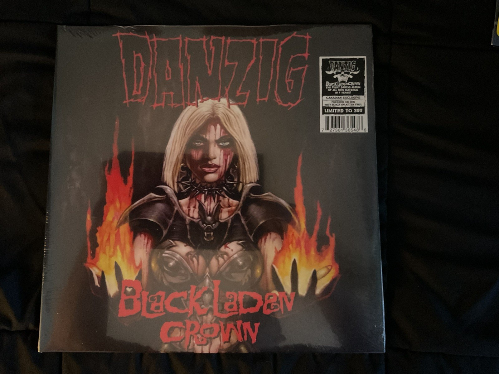 Danzig Black Laden Crown Red W/ Black Splatter Vinyl Limited 300 Misfits Samhain A