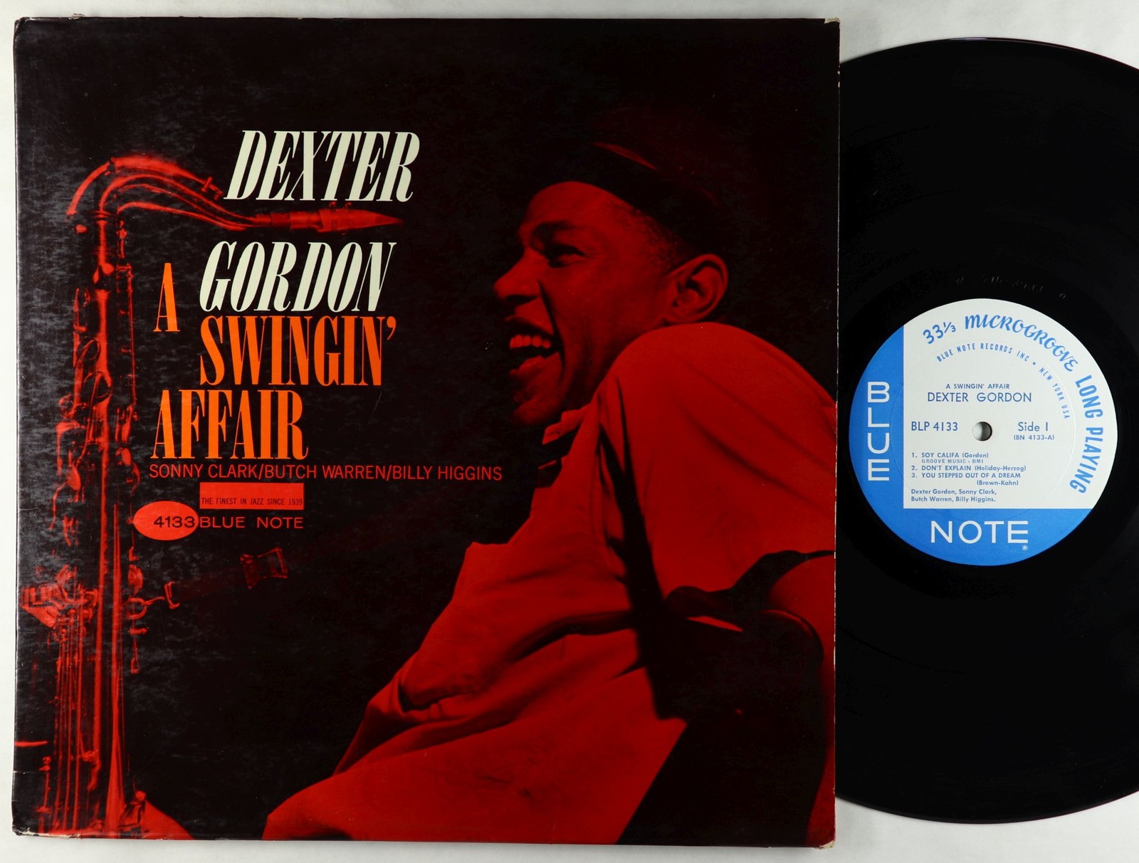 Dexter Gordon - A Swingin' Affair LP - Blue Note - BLP 4133 Mono RVG NY USA