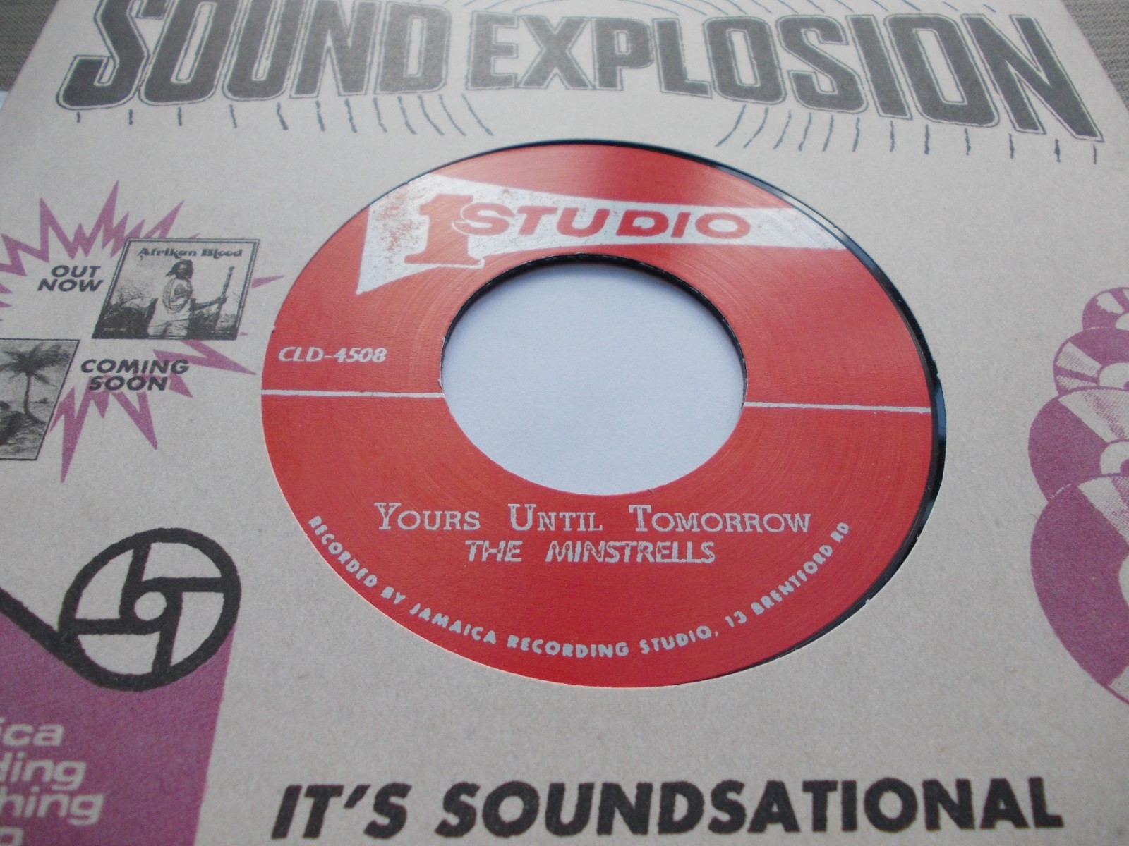 THE MINSTRELLS / JACKIE MITTOO - YOURS UNTIL TOMORROW 7'' STUDIO ONE REISSUE A