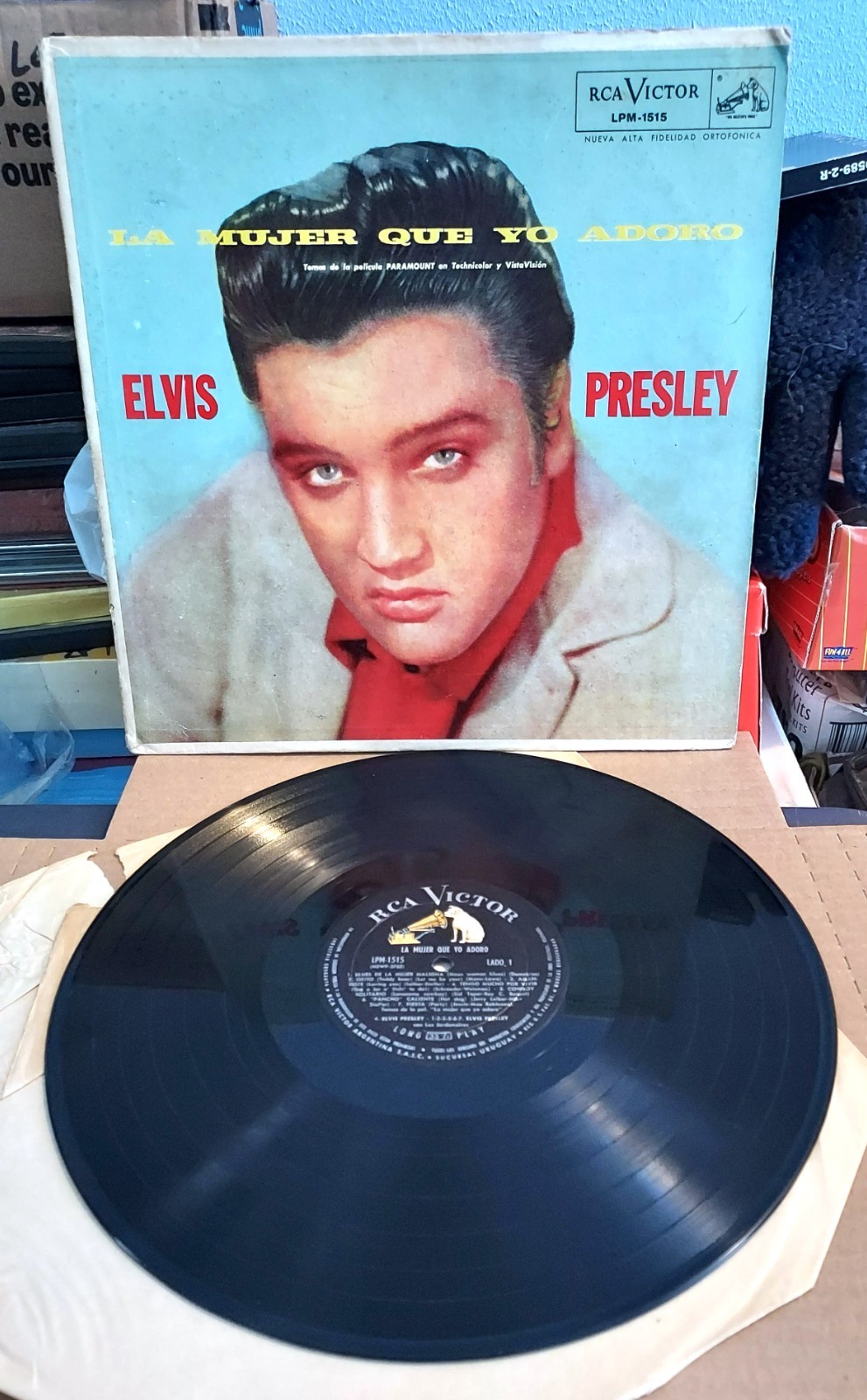 RARE Elvis Presley - Loving You LP - Argentina Pressing - Plays great - EX/VG A