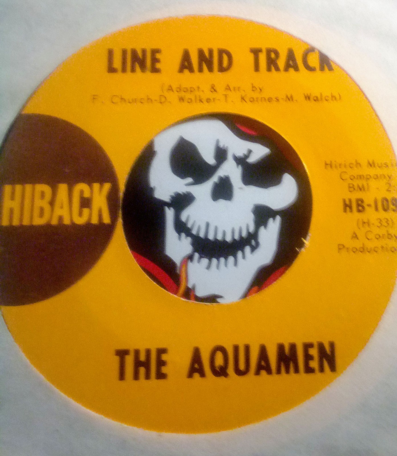 RARE 66 NORTHERN SOUL GARAGE MONSTER THE AQUAMEN LINE AND TRACK HIBACK ORG 45 M- A