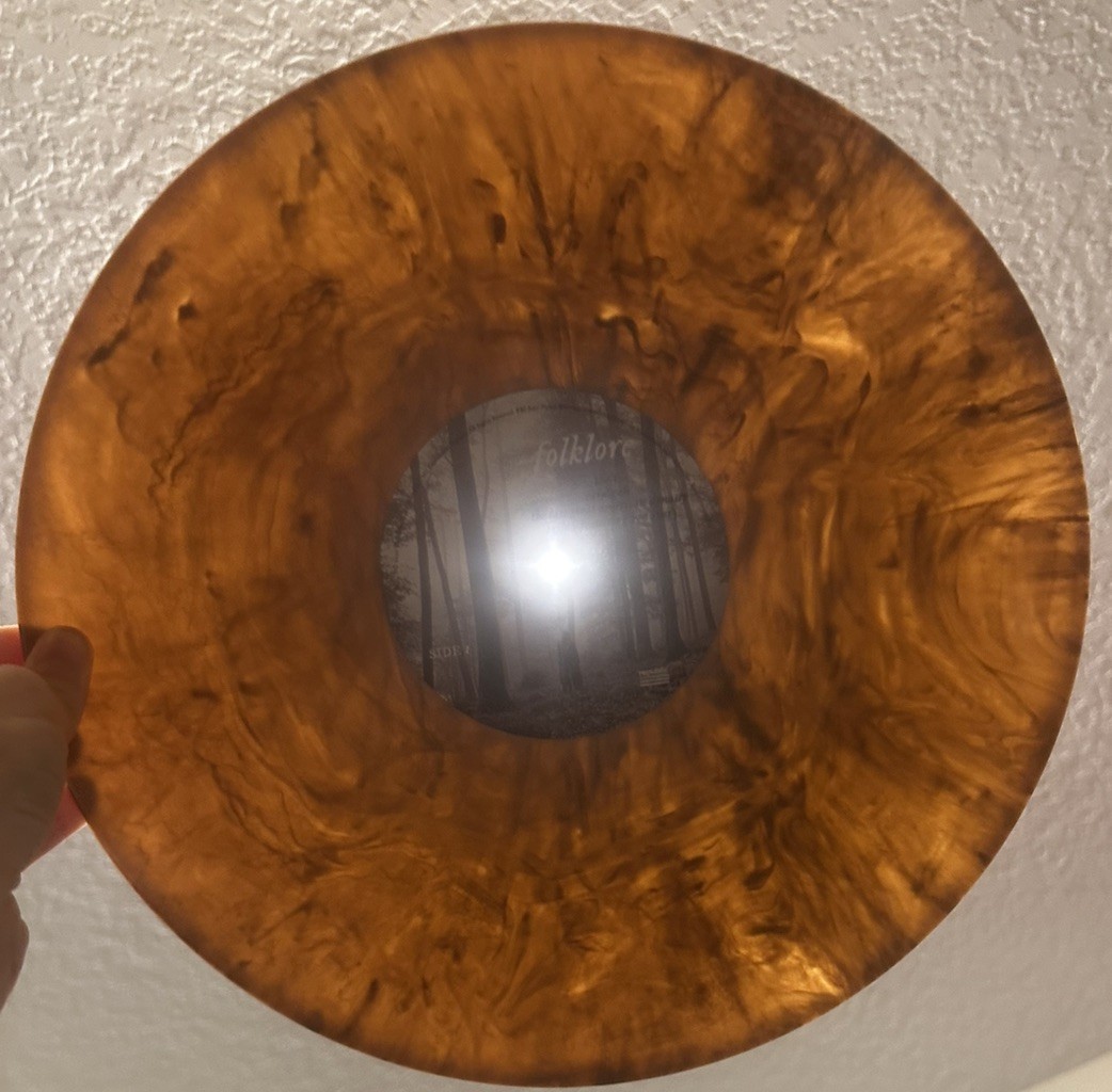 Taylor Swift Folklore 'In the Trees' First Pressing Marbled Vinyl, Beige A