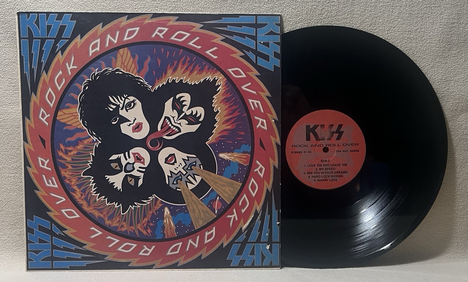 KISS&mdash;Vinyl LP&mdash;Rock & Roll Over&mdash;Russian Pressing&mdash;Rare A