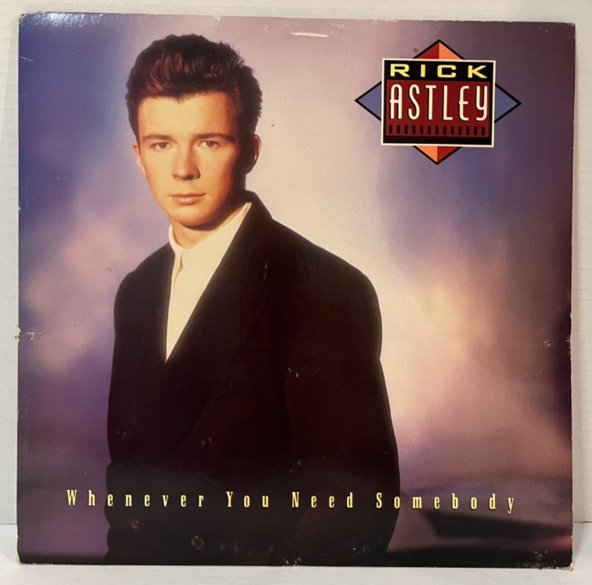 Rick Astley &ndash; WHENEVER YOU NEED SOMEBODY LP 1987 RCA Pop 6822-1-R 1987 #1 Single A
